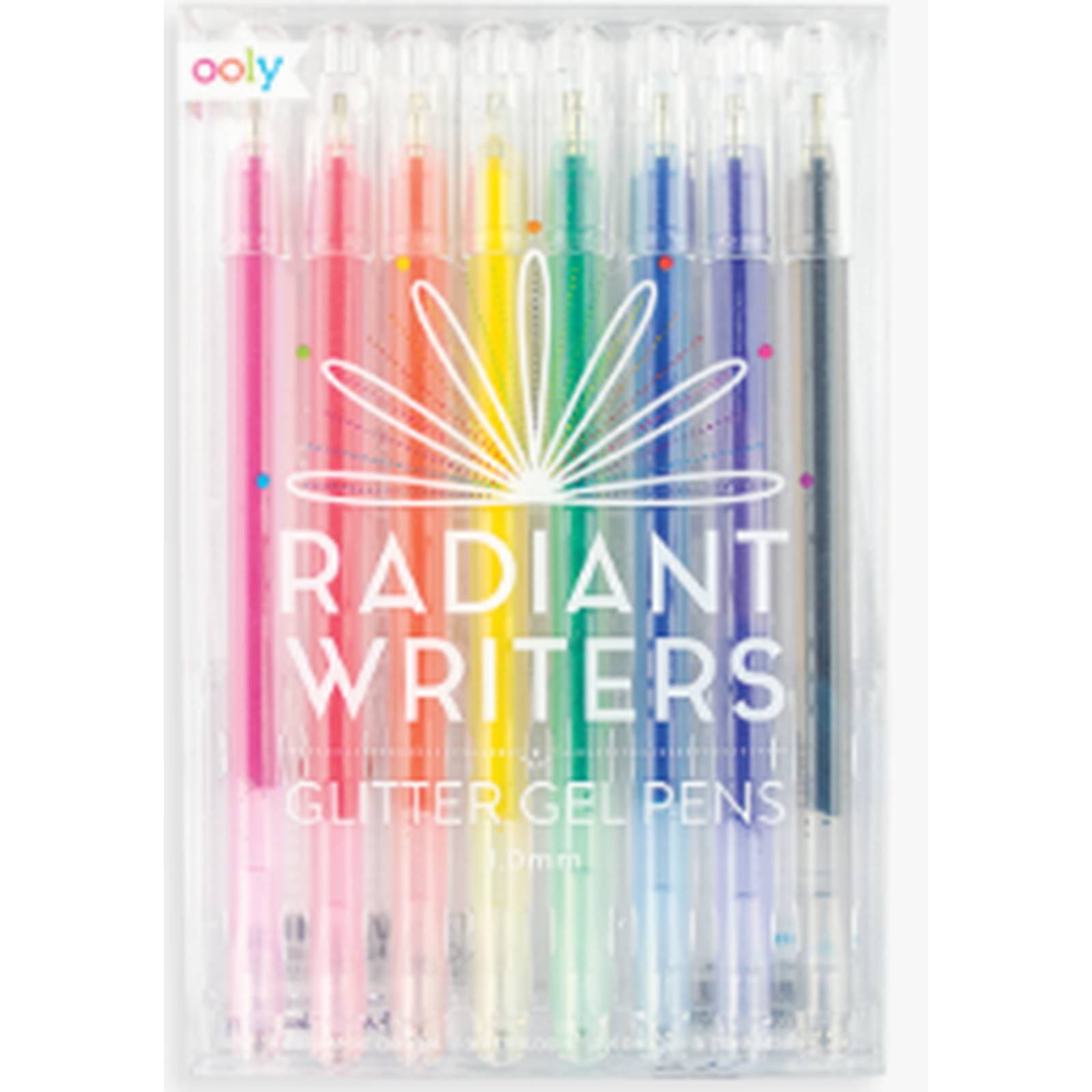 Radiant Writers 8 Glitter Gel Pens International Arrivals 