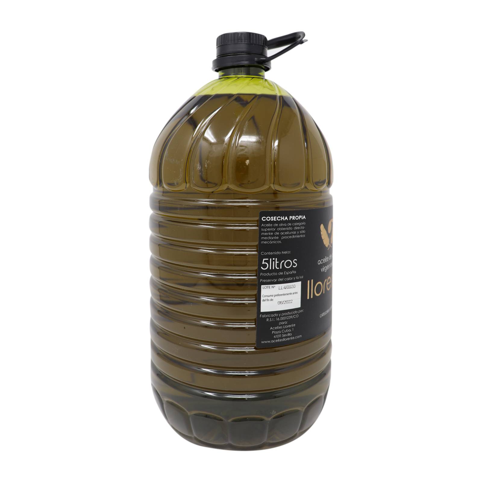 Aceite de Oliva Virgen Extra Llorente 5 lt