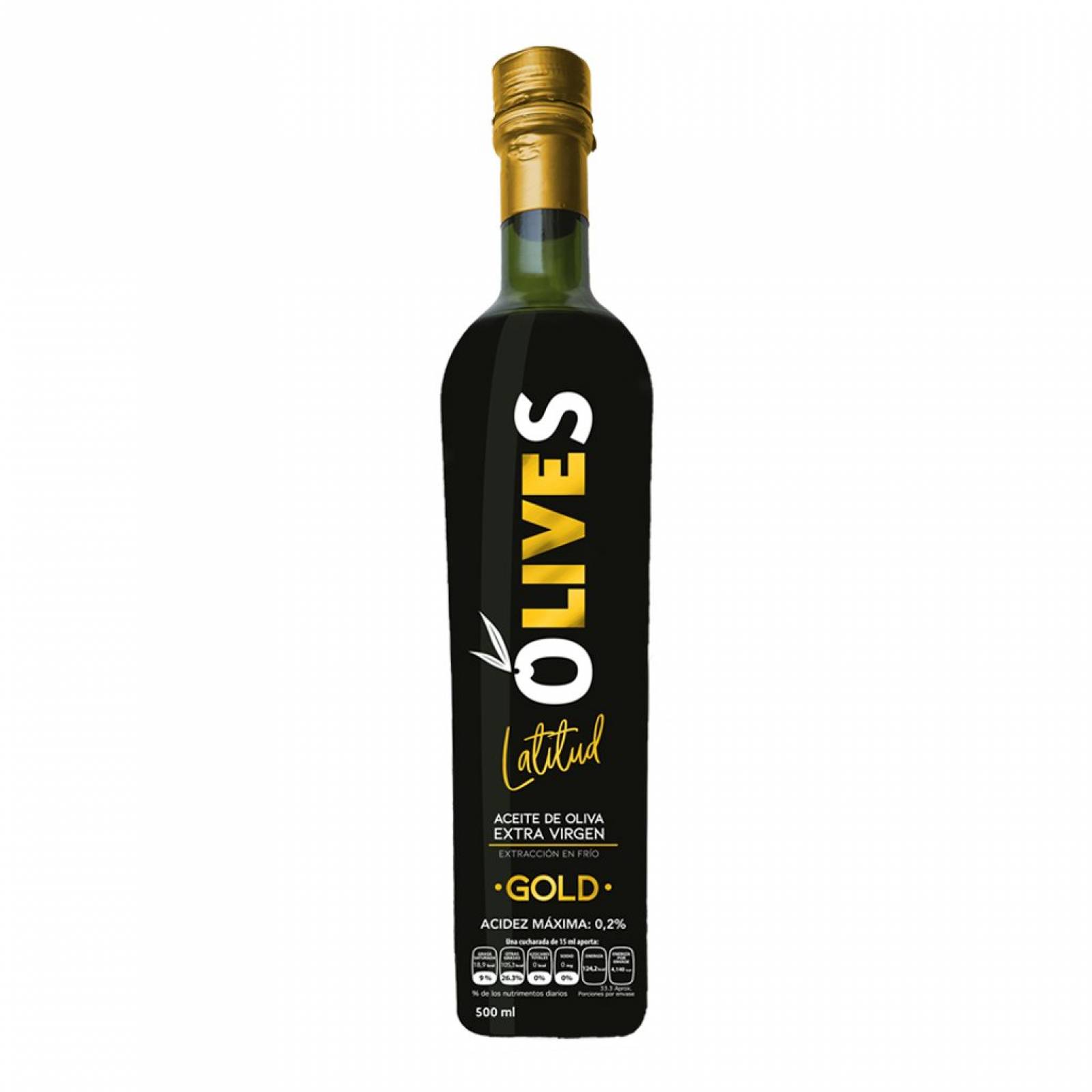 Olives Latitud Aceite de Oliva Virgen Extra Gold 500 ml