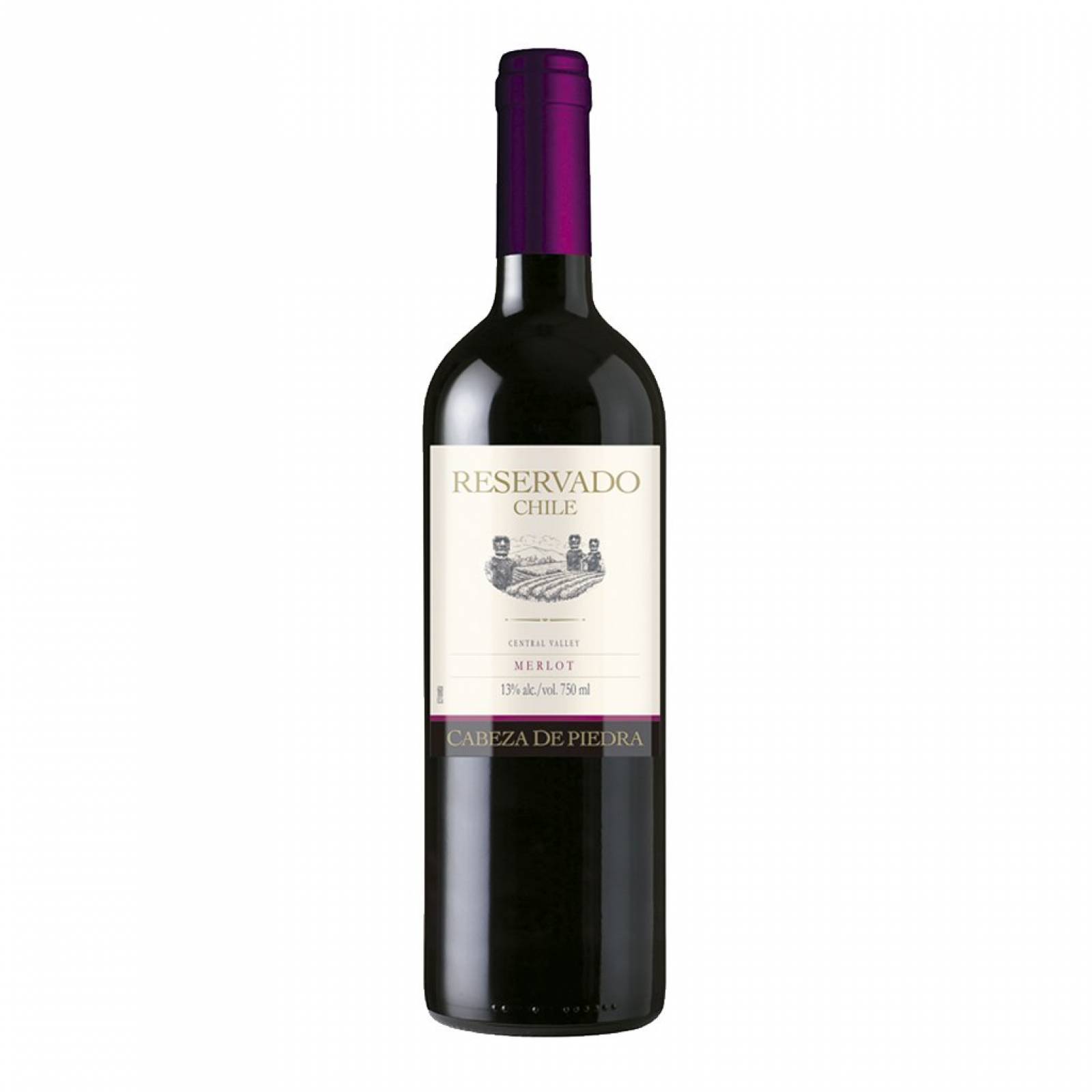 Cabeza De Piedra Vino Tinto Merlot 750 Ml