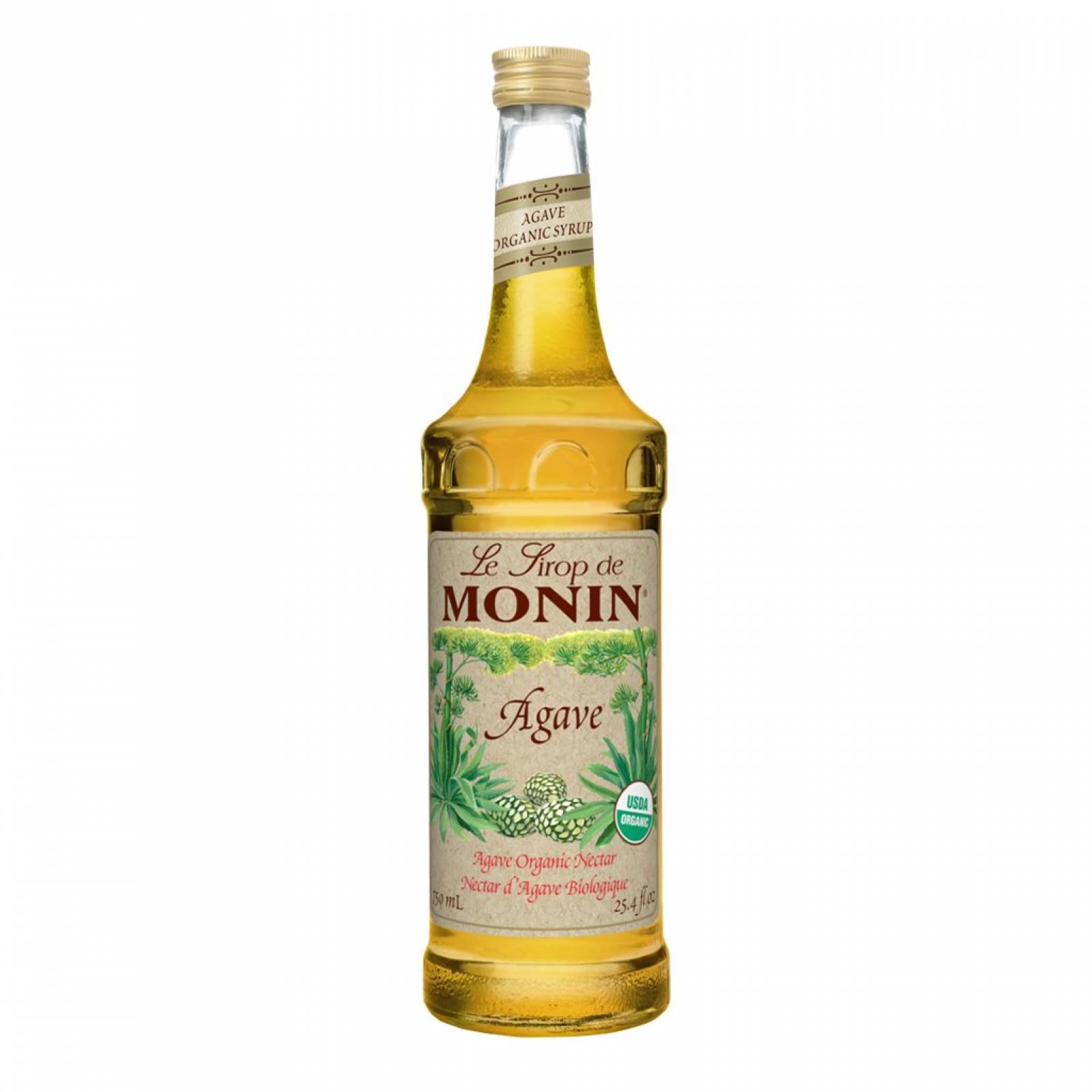Monin Jarabe Nectar de Agave Orgánico Botella 750 mililitros