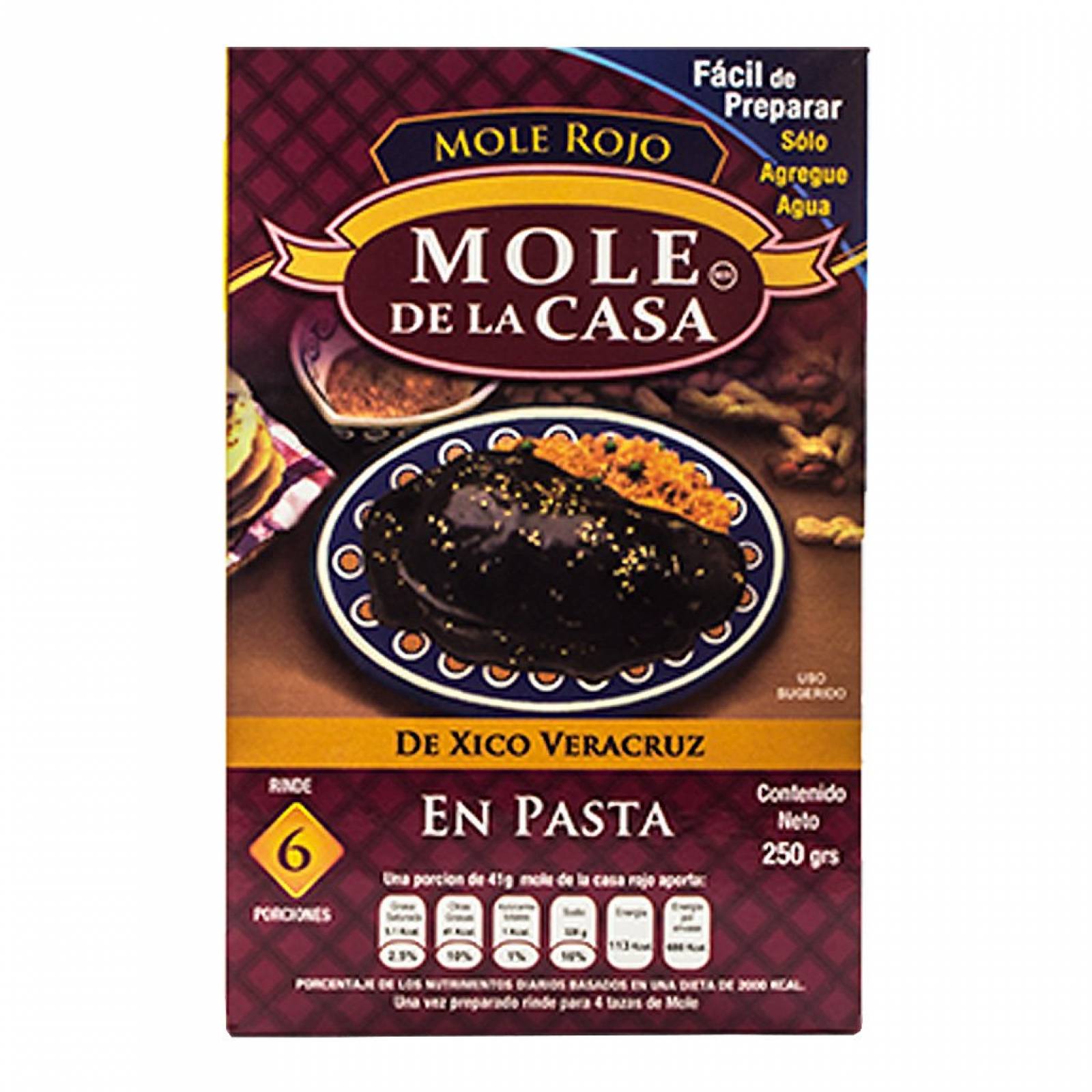 Mole Rojo De la Casa 250 gr
