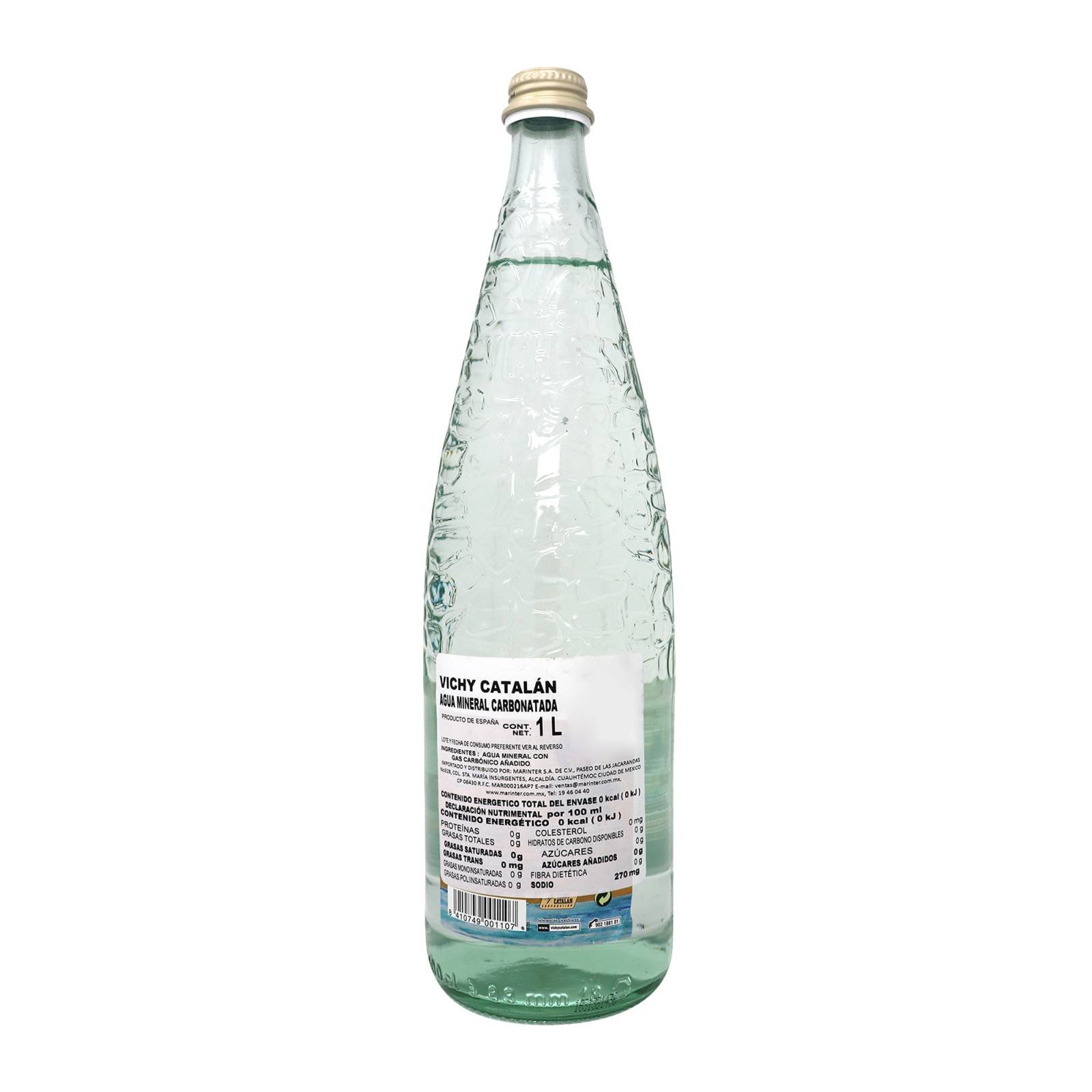Agua Natural Mineral Carbonica Vichy Catalan 1000 ml