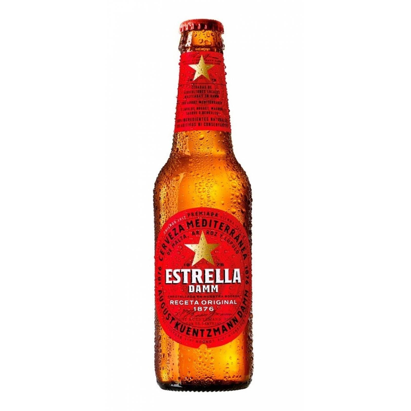 Damm Cerveza Estrella 12 Botellas 250 Mililitros