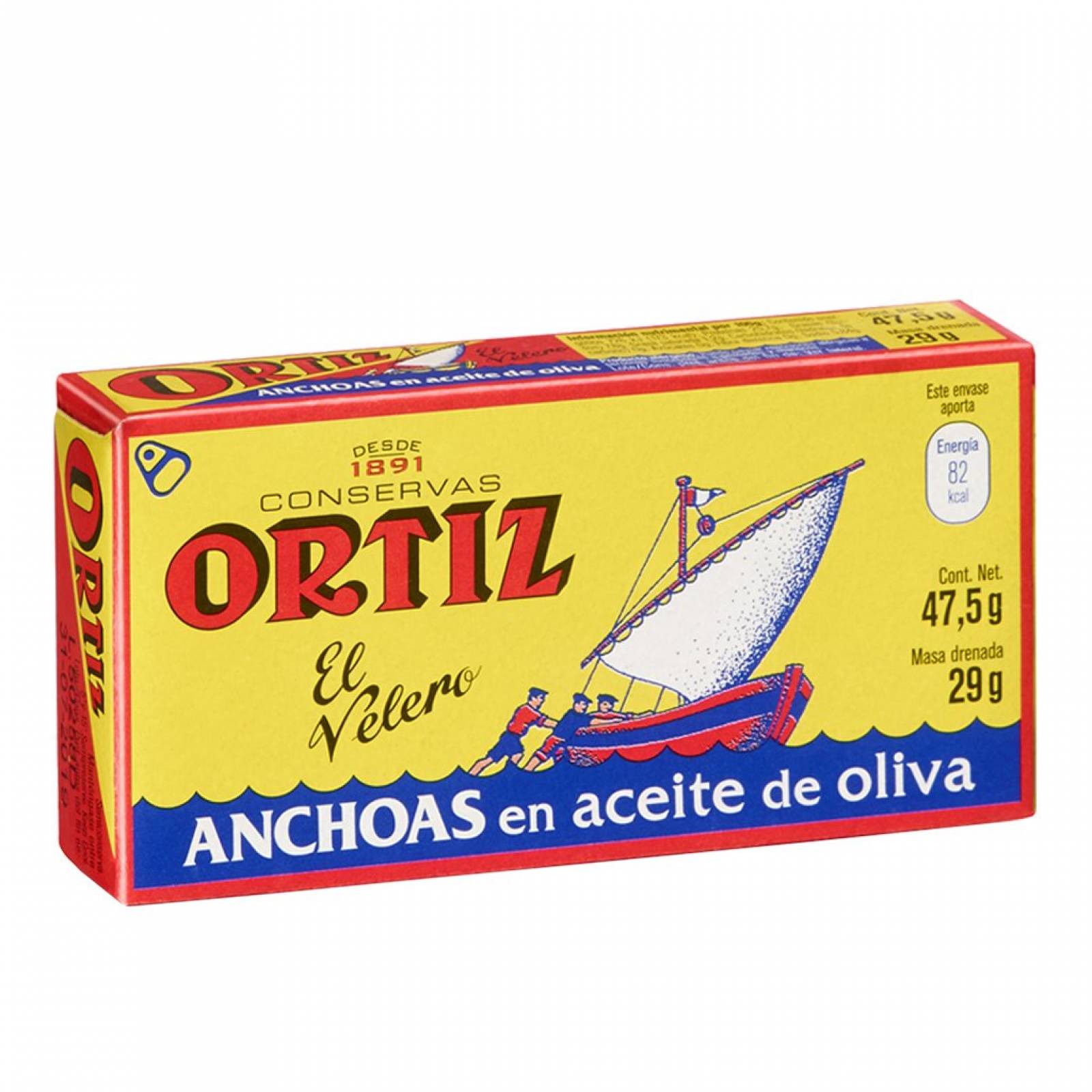 Anchoa en Aceite de Oliva Ortiz 475 gr