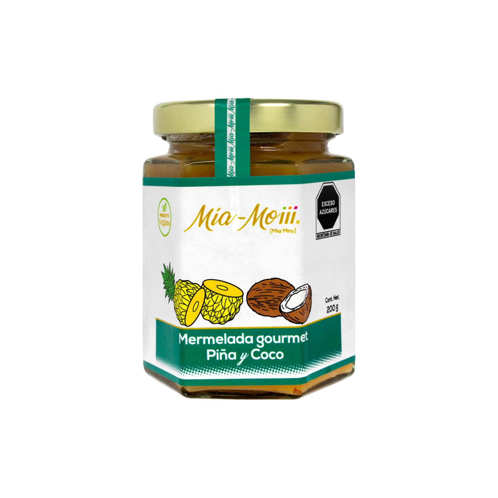 Mía Moiii Mermelada Gourmet Piña y Coco 200 gr