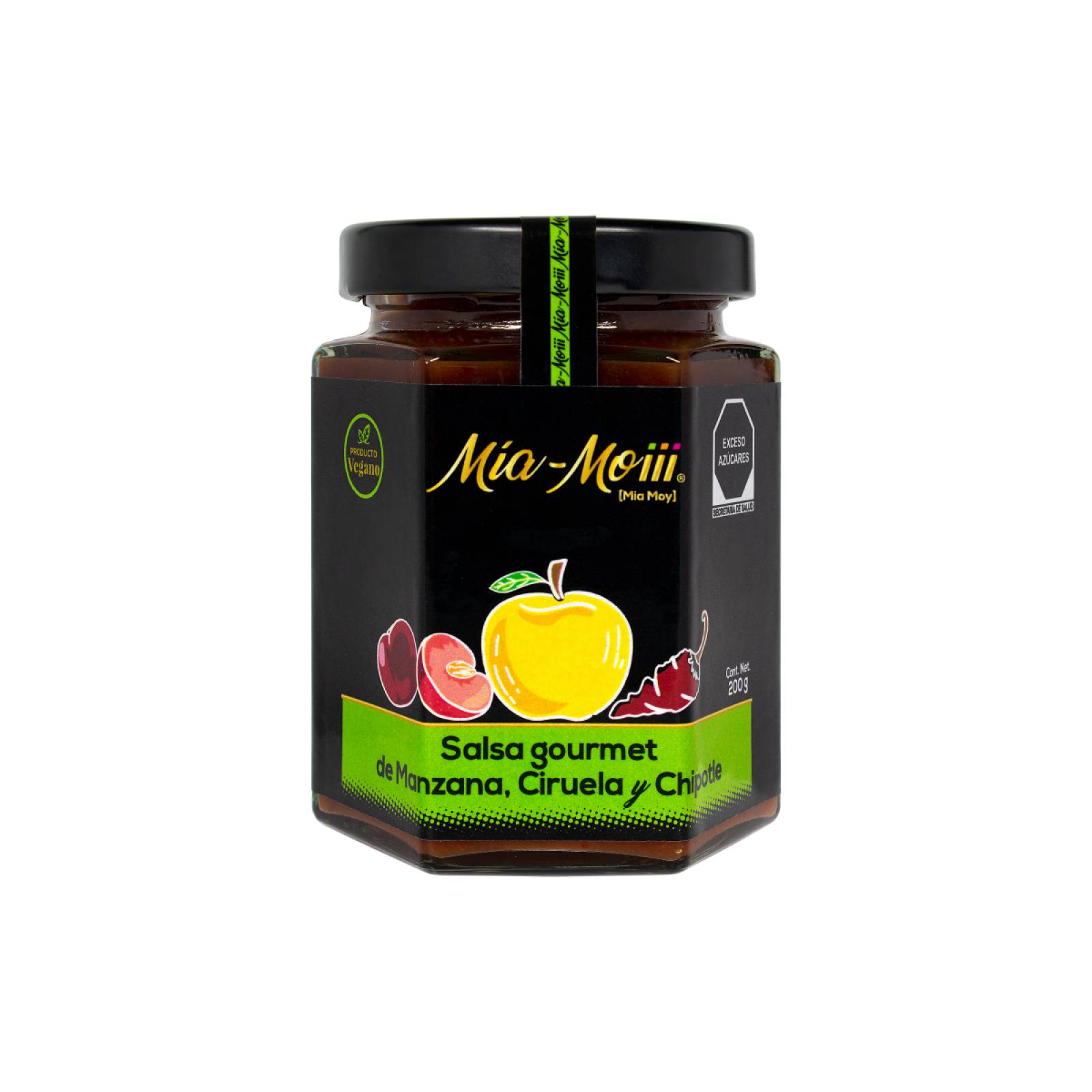 Salsa Frutal Manzana Ciruela Chipotle Mía Moiii 200 gr