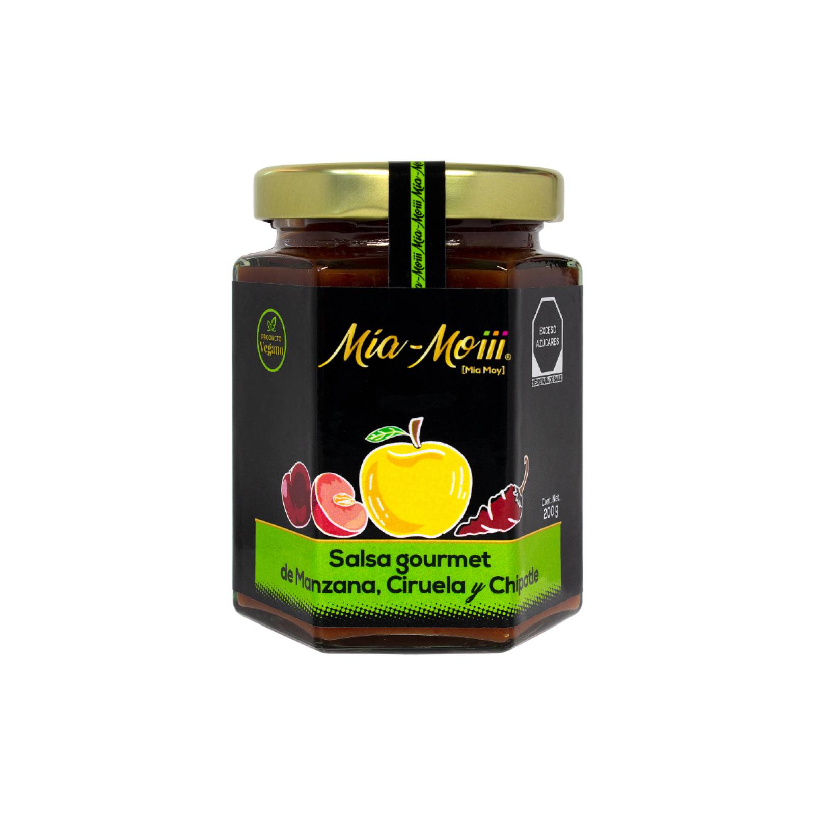 Salsa Frutal Manzana Ciruela Chipotle Mía Moiii 200 gr