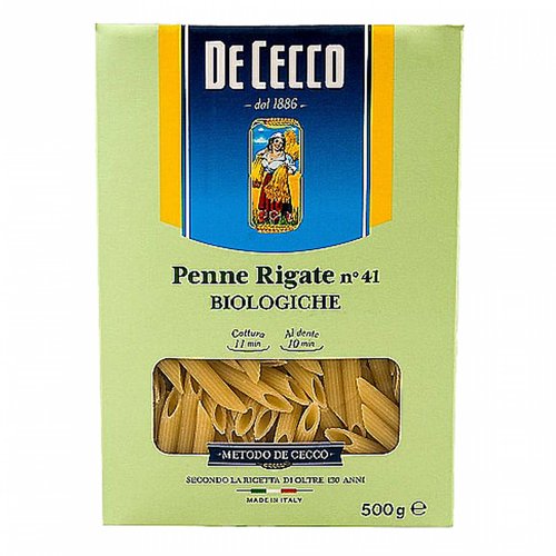 Pasta Penne Rigate Bio de Sémola De Cecco 500 gr
