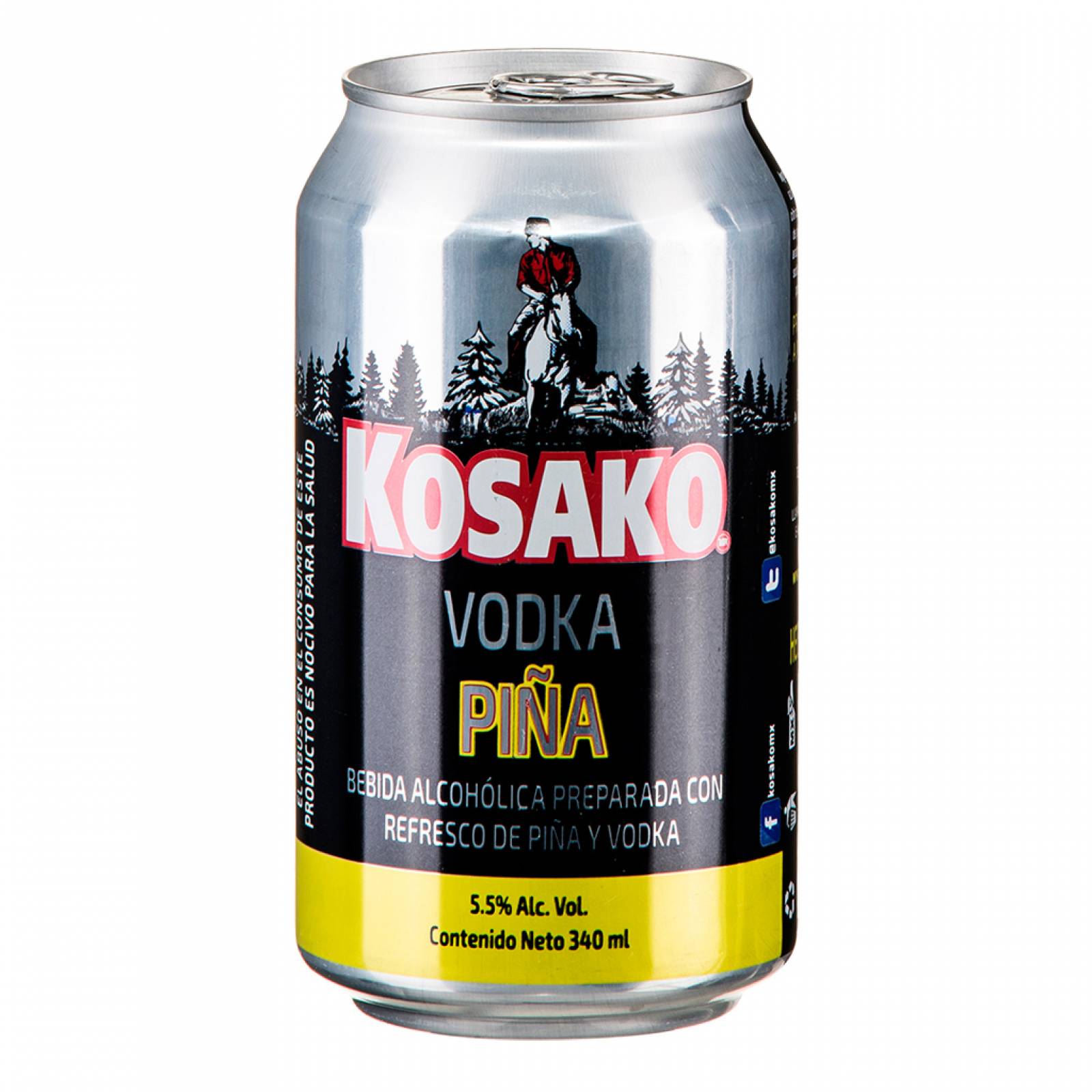 Vodka Piña Kosako Lata 340 ml