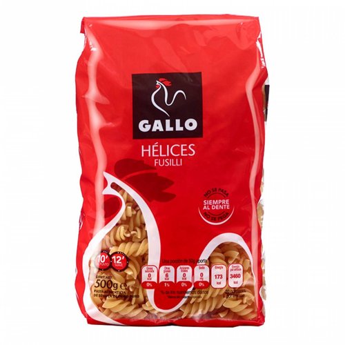 Gallo Pasta Hélices Fusilli 500 gr
