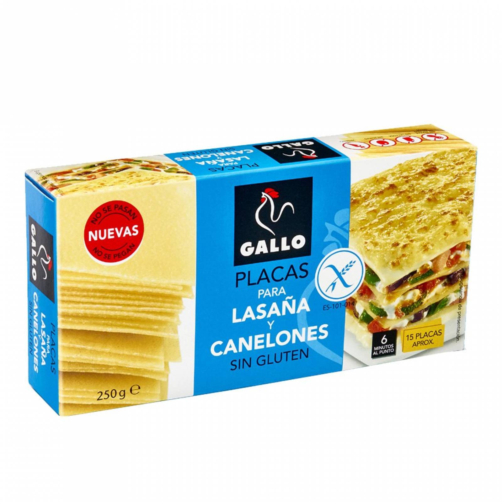 Pasta Lasaña Sin Gluten Gallo 250 gr