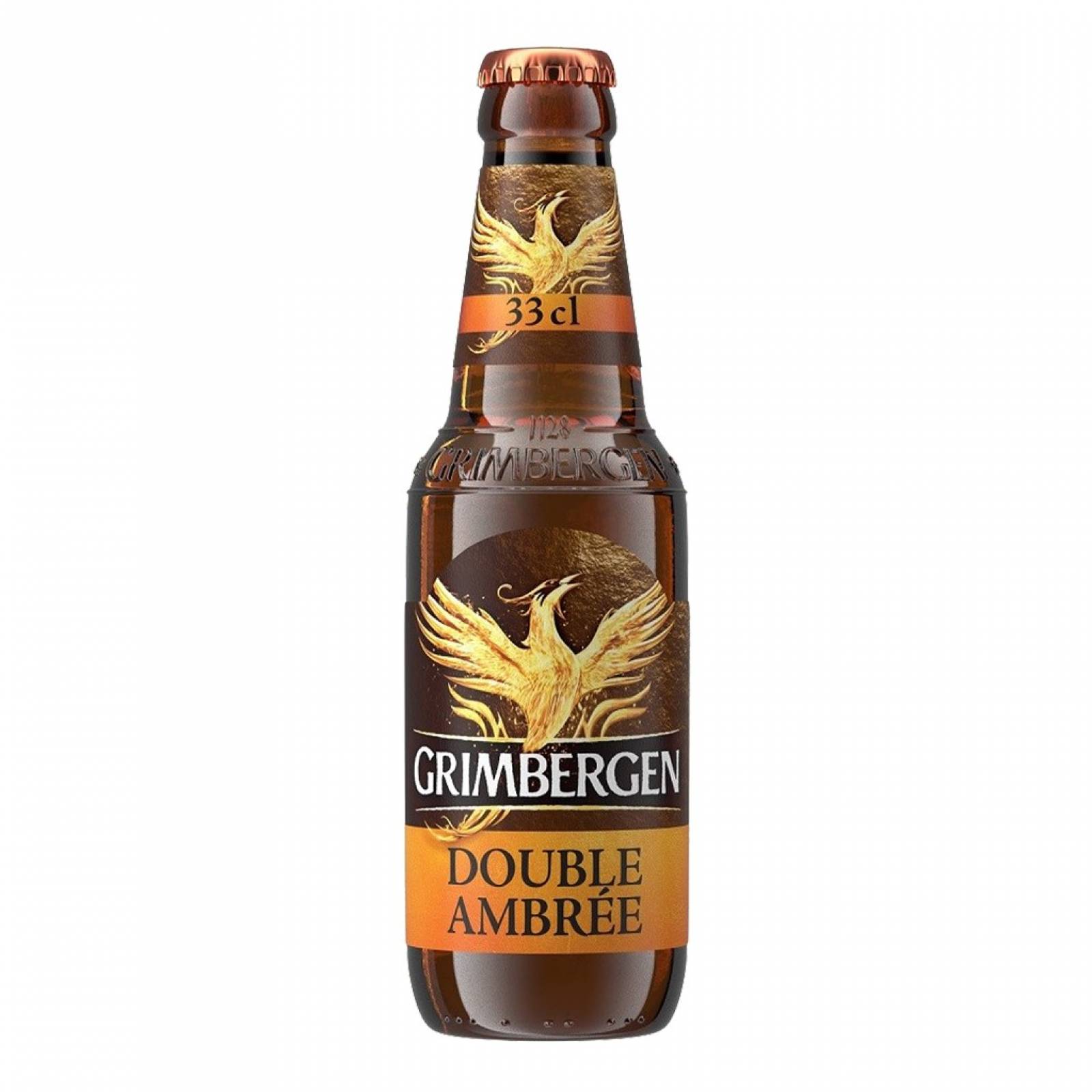 Grimbergen Cerveza Double Ambar 330 ml 6 unidades