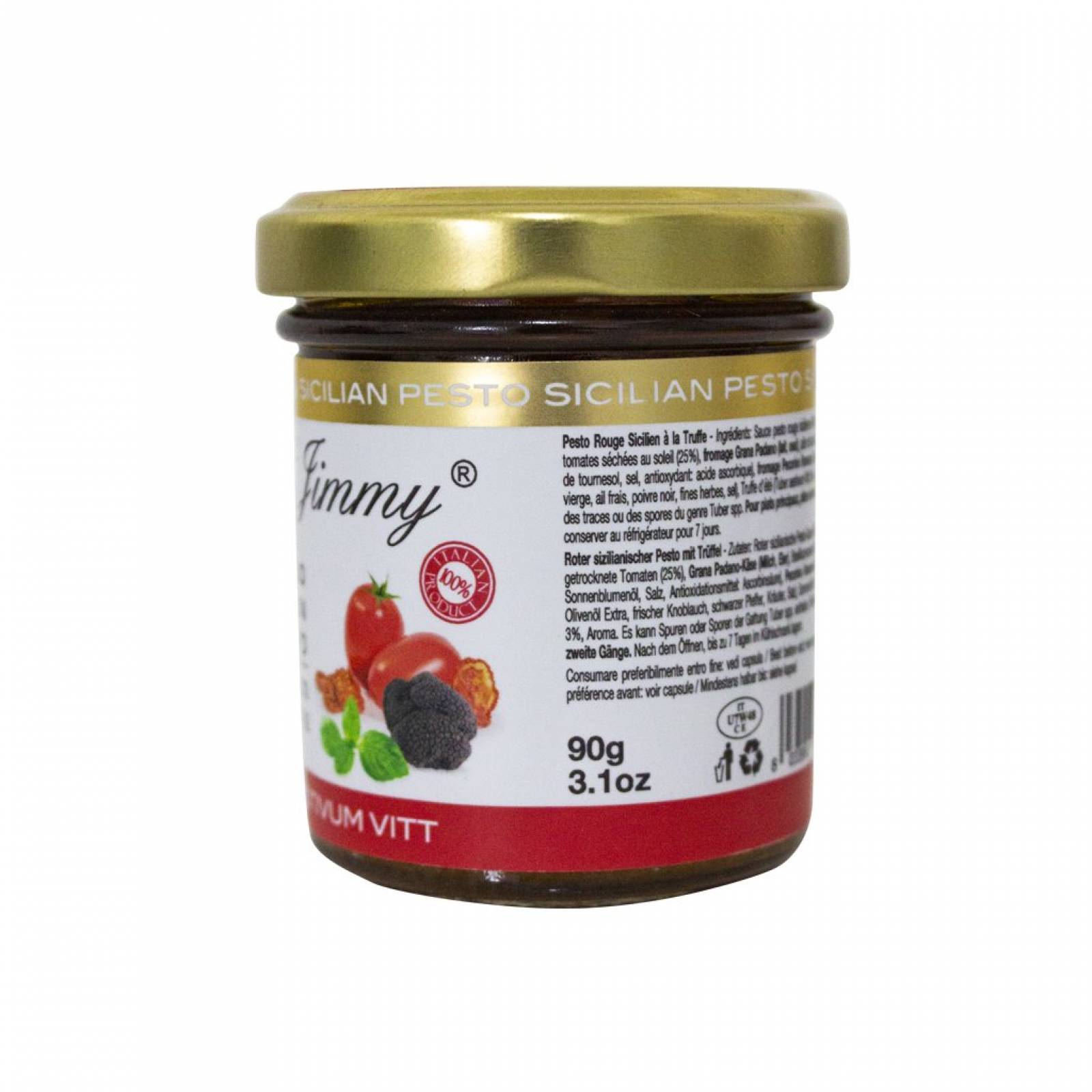 Jimmy Tartufi Pesto Rosso Siciliano con Trufa 90 gr