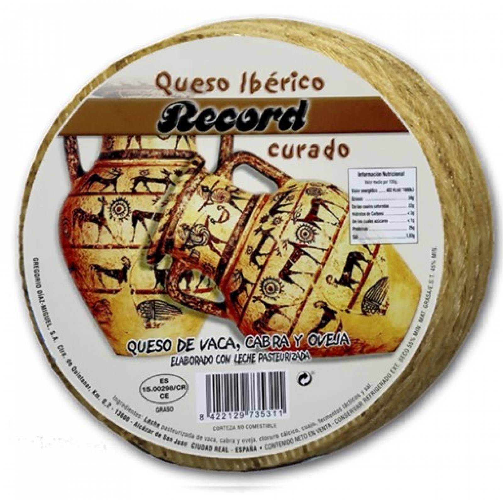 Queso Ibérico curado record 200 gr