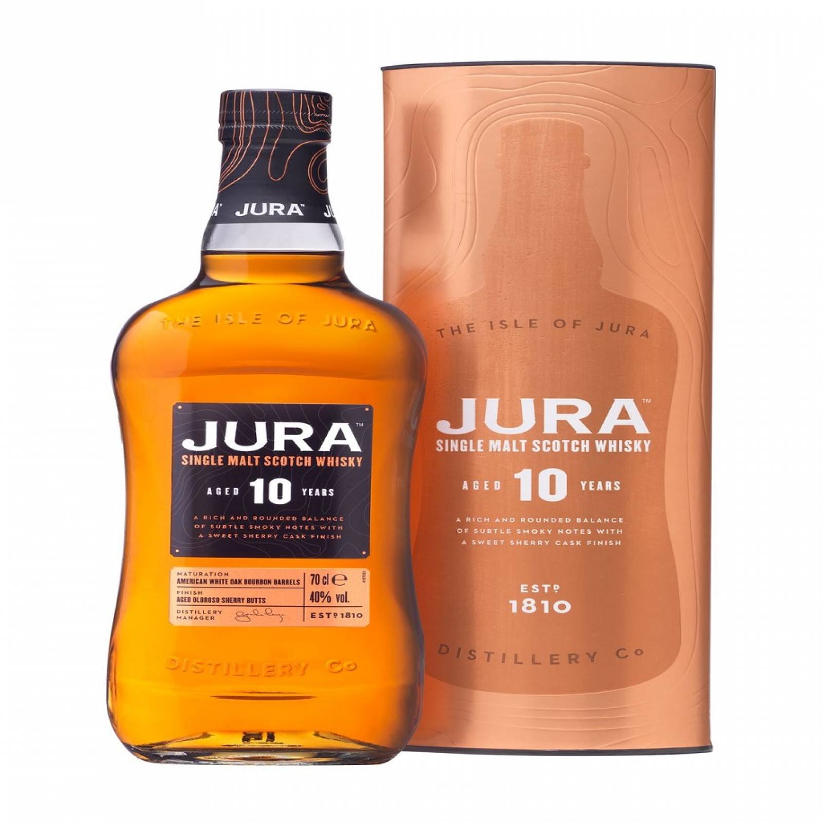 Whisky 10 Años Jura 700 ml