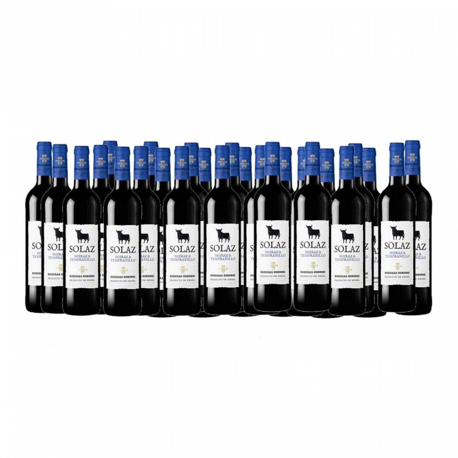 Vino Tinto Solaz Shiraz y Tempranillo 26 Botellas 750 ml