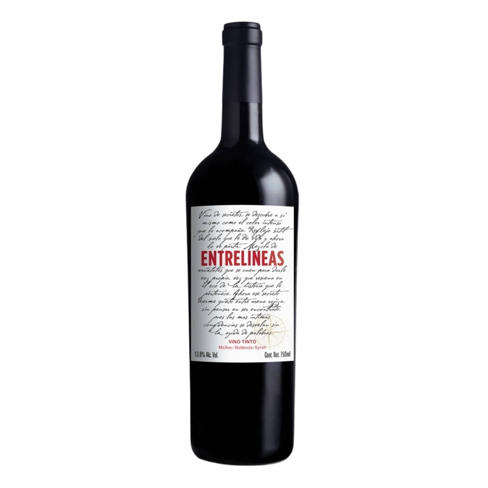 Entrelíneas Vino Tinto 750 ml
