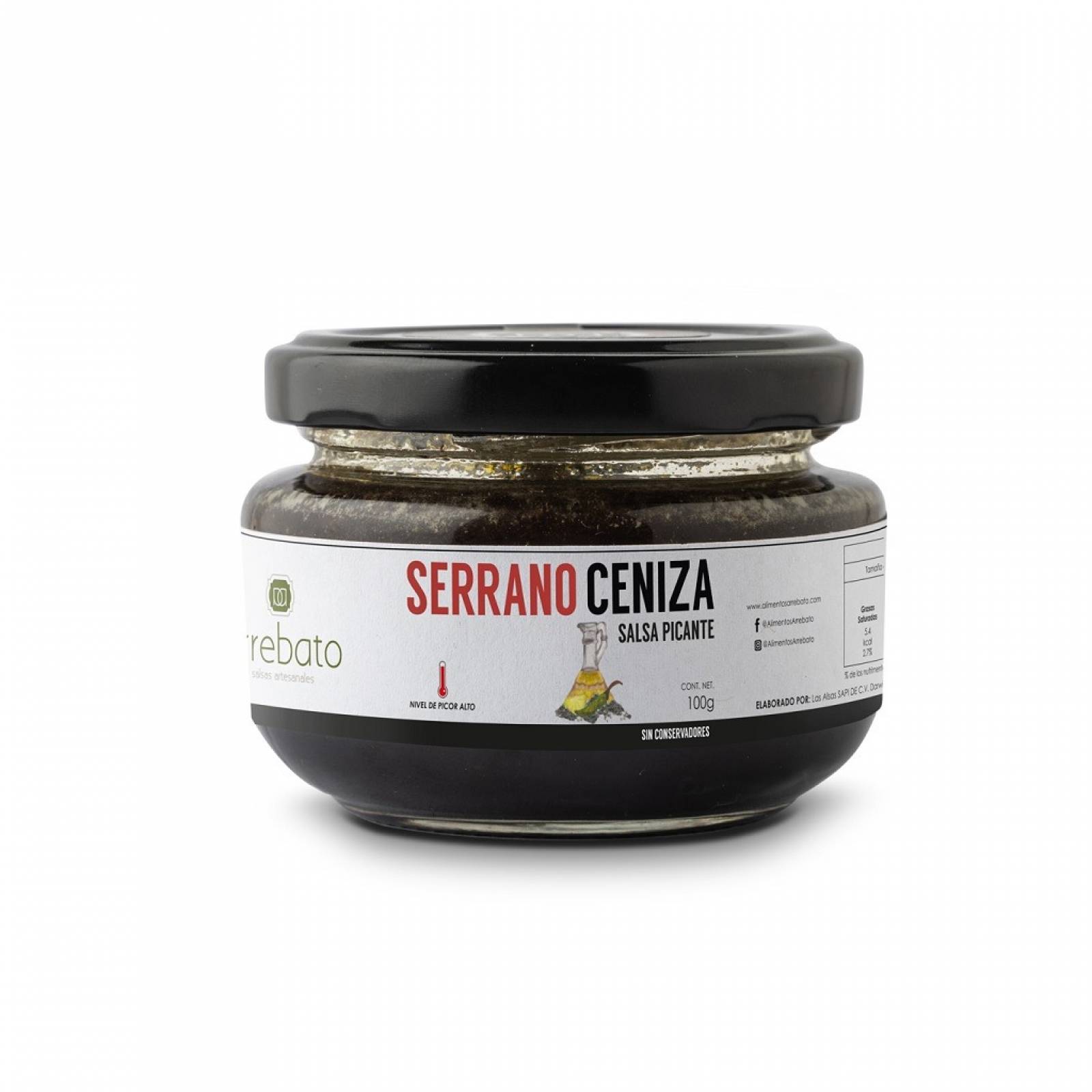 Arrebato Salsa Serrano Ceniza Gourmet 100 gr
