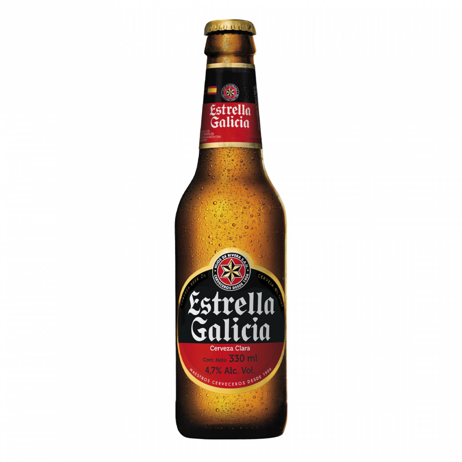 Cerveza Clara Estrella Galicia 330 Ml