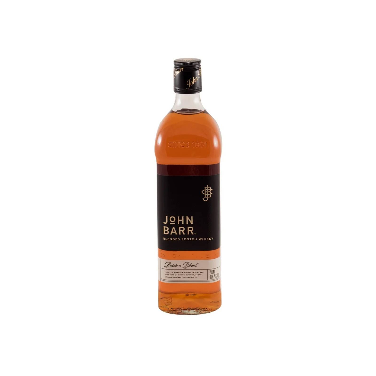 Whisky Blended Scotch Reserve Black John Barr 750 ml