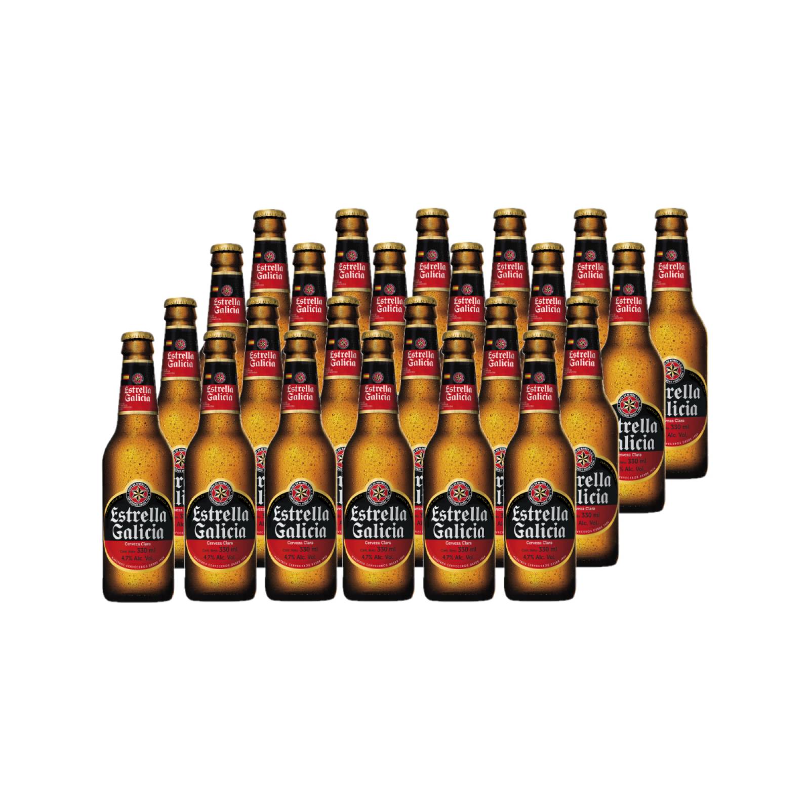 Estrella Galicia Cerveza Clara 24 Botellas 330 ml