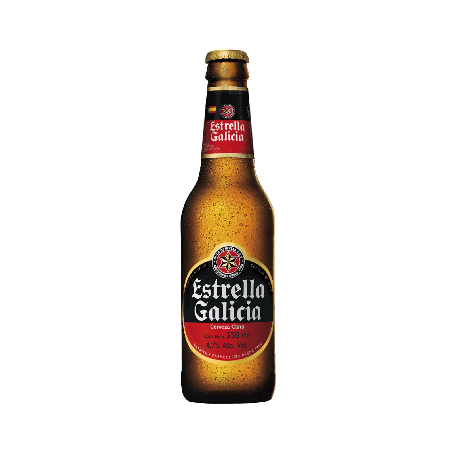Estrella Galicia Cerveza Clara 24 Botellas 330 ml