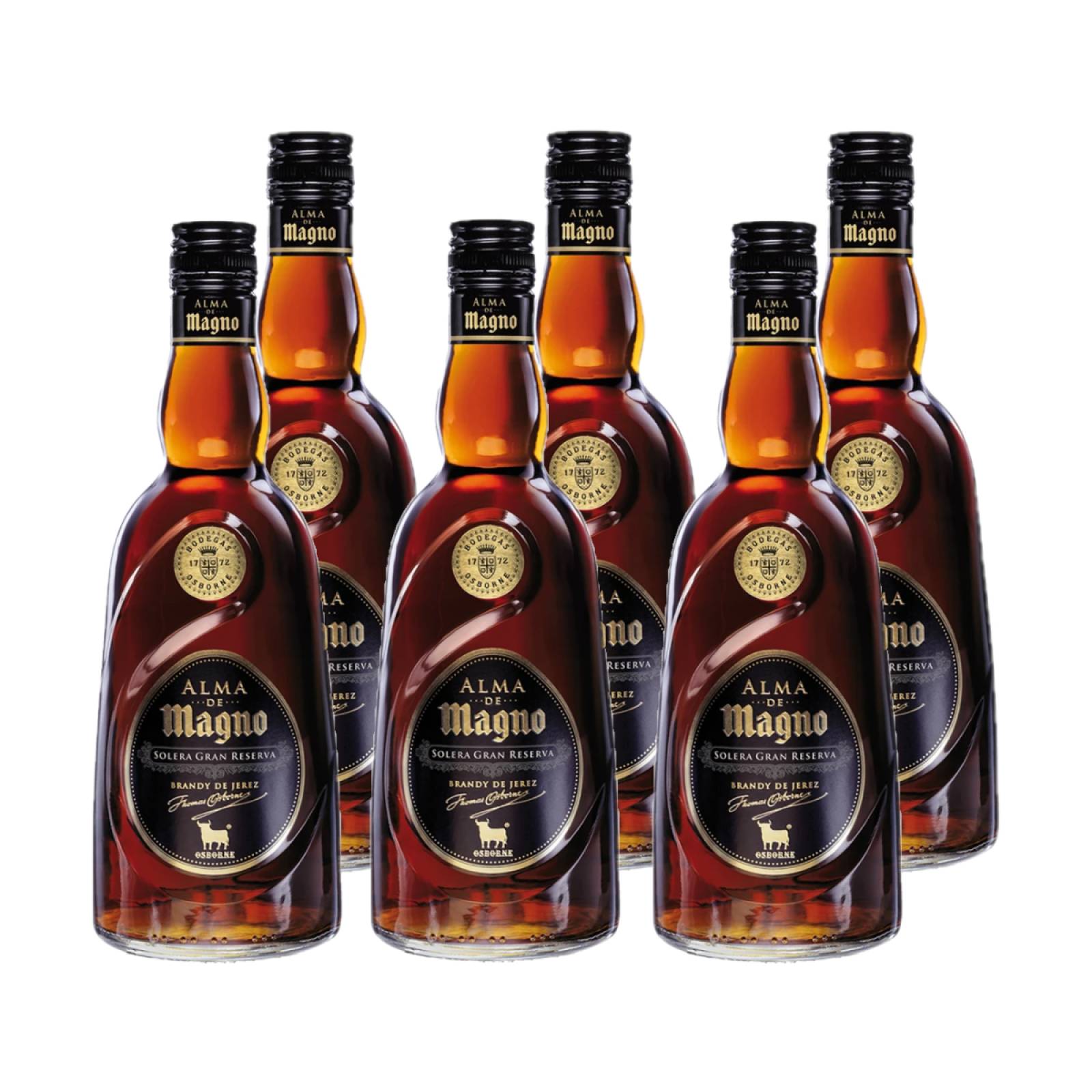 Alma de Magno Brandy Gran Reserva de Jerez  6 Btlls 700ml