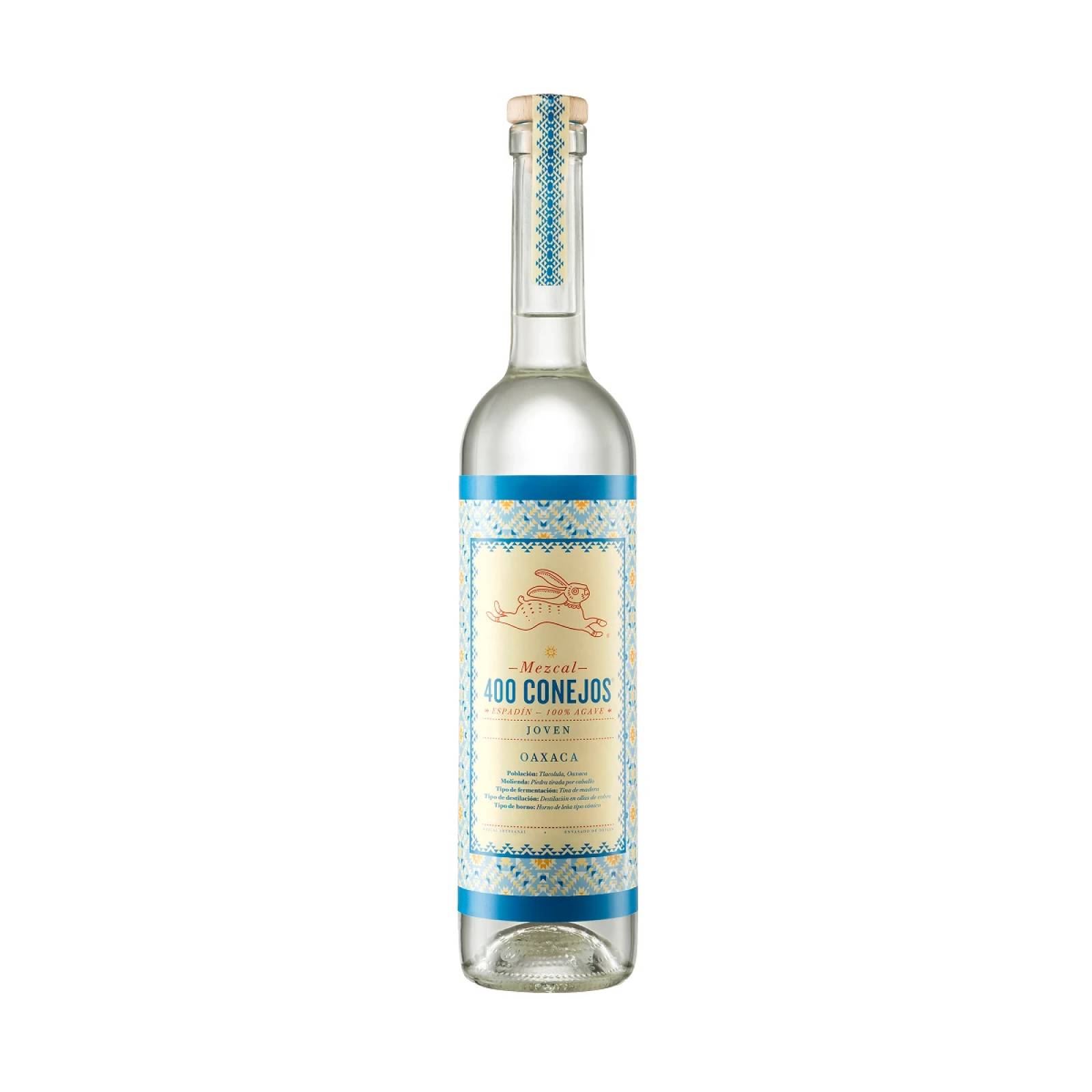 400 Conejos Mezcal Joven 12 Botellas 750 ml