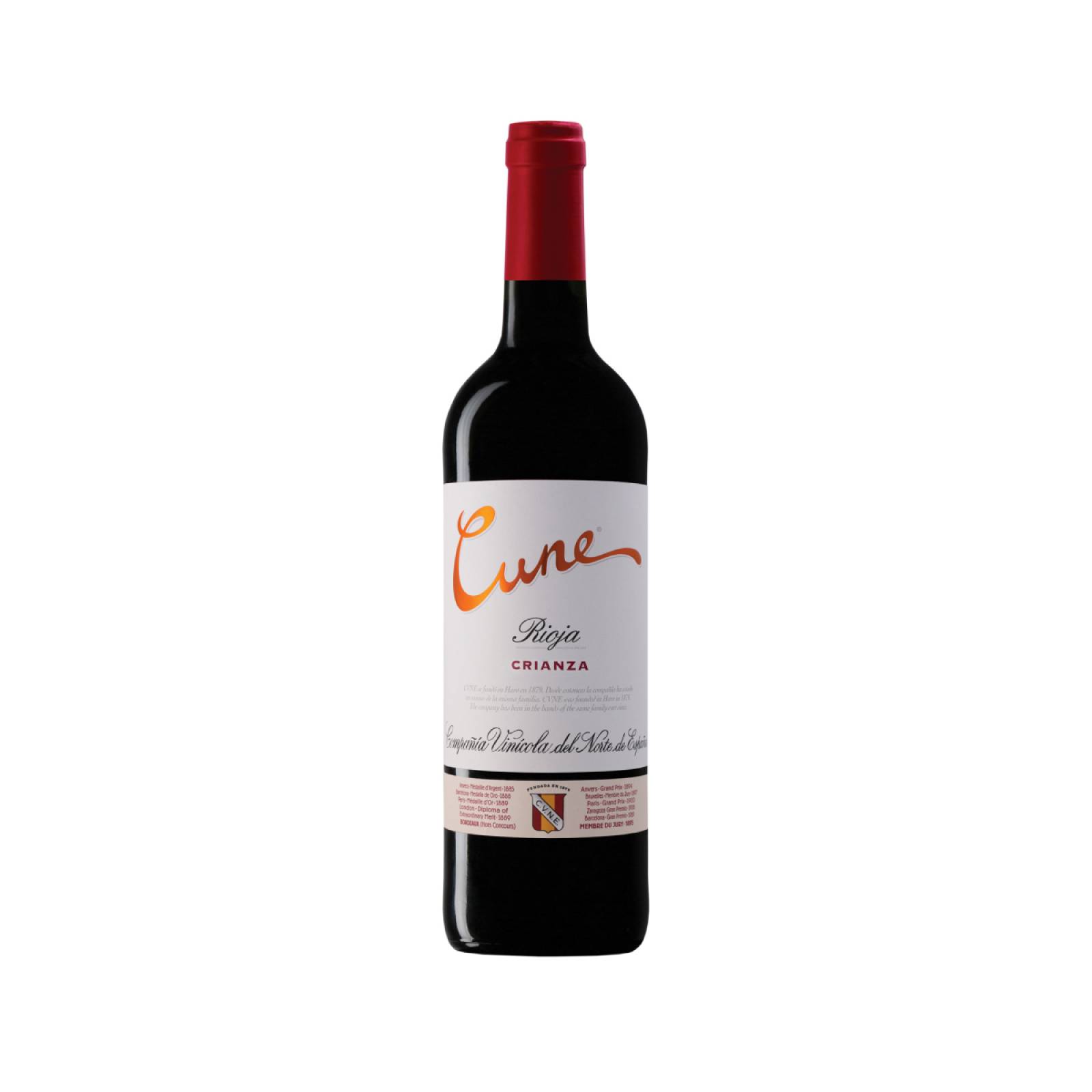 Vino Tinto Crianza Cune 750 ml