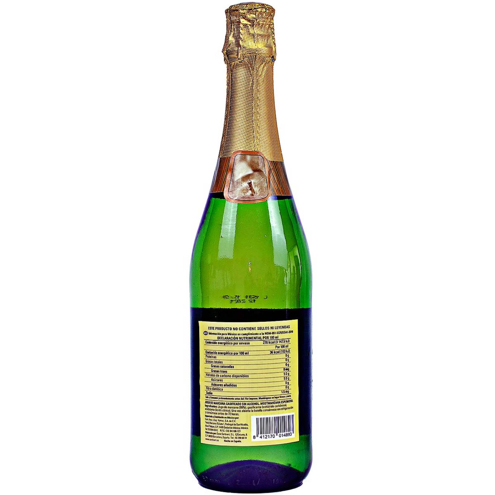 Mostmanzana Espumoso Sin Alcohol Santiveri 750 ml