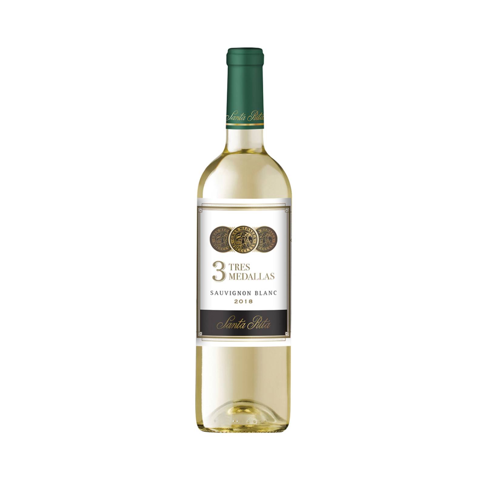 Vino Blanco Tres Medallas Sauvignon Blanc Santa Rita 750 Ml