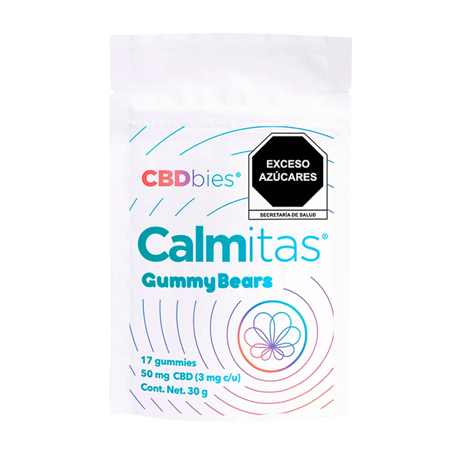 Gomitas con CBD Calmitas 50 mg CBDbies 37 gr 
