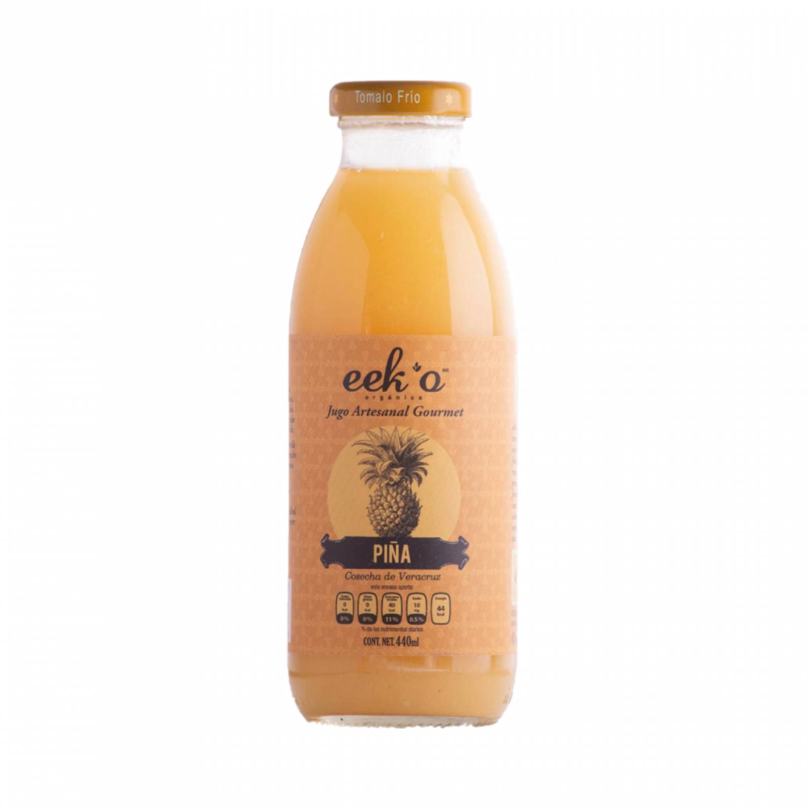 Jugo Artesanal Gourmet Piña Eek'o Organica 440 ml