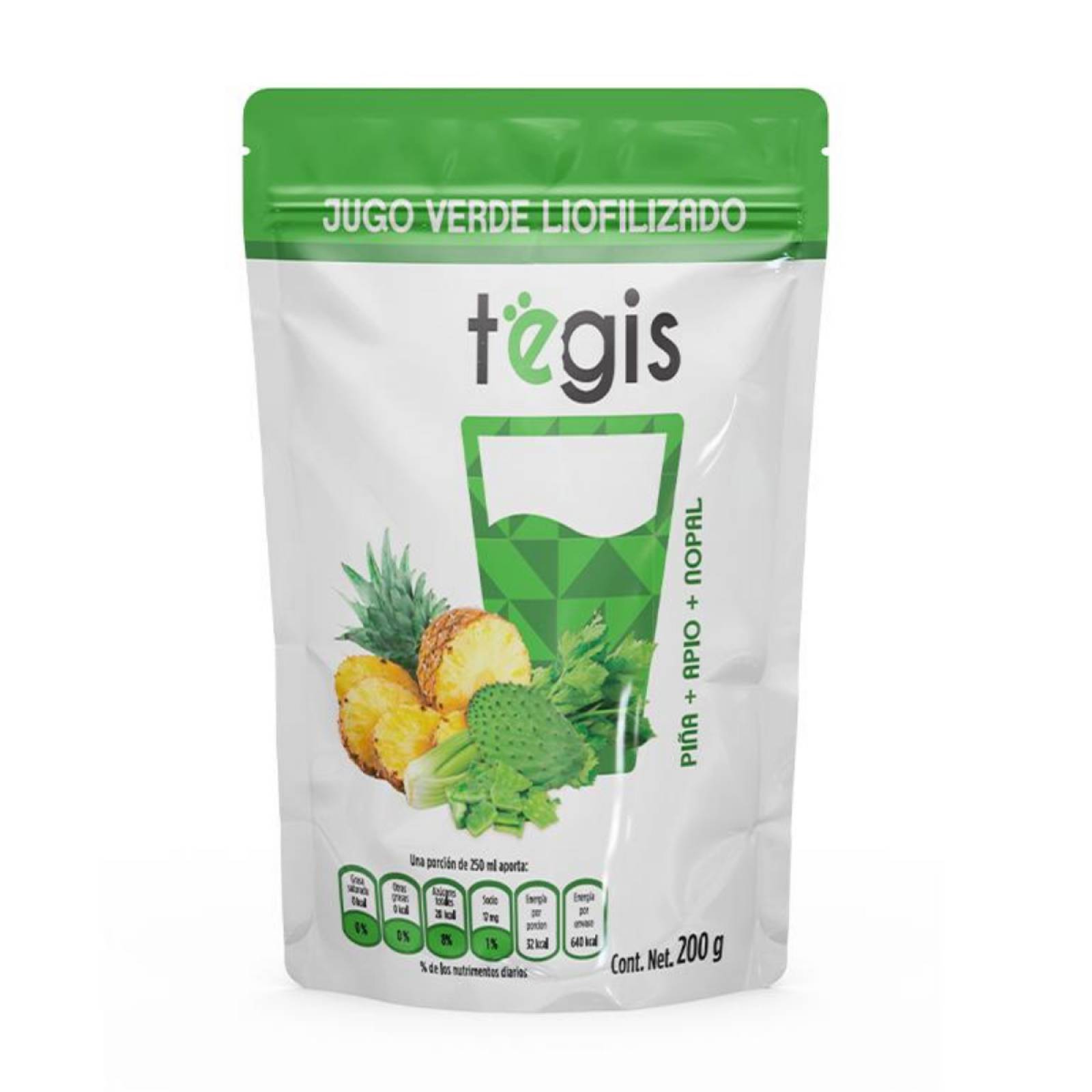 Jugo Verde Deshidratado Tëgis 200 gr
