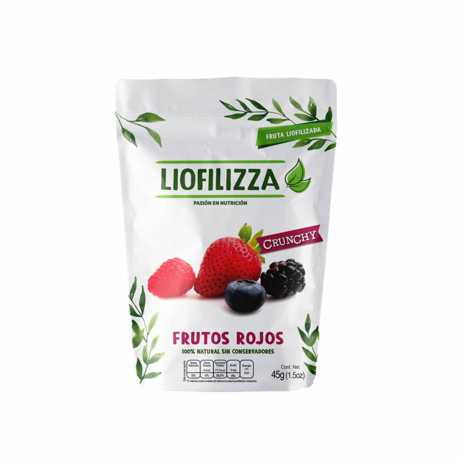 Fruta Seca Frutos Rojos Liofilizados Liofilizza 45 gr