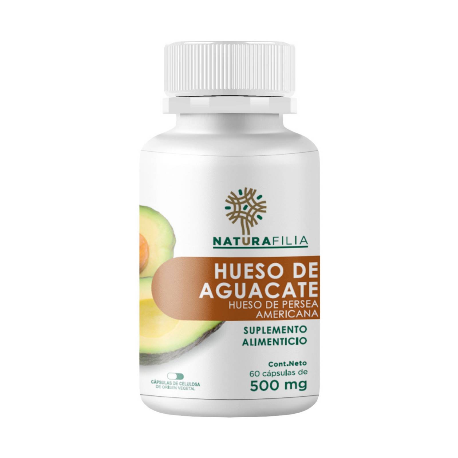 Hueso de Aguacate Naturafilia 60 cápsulas 500 mg