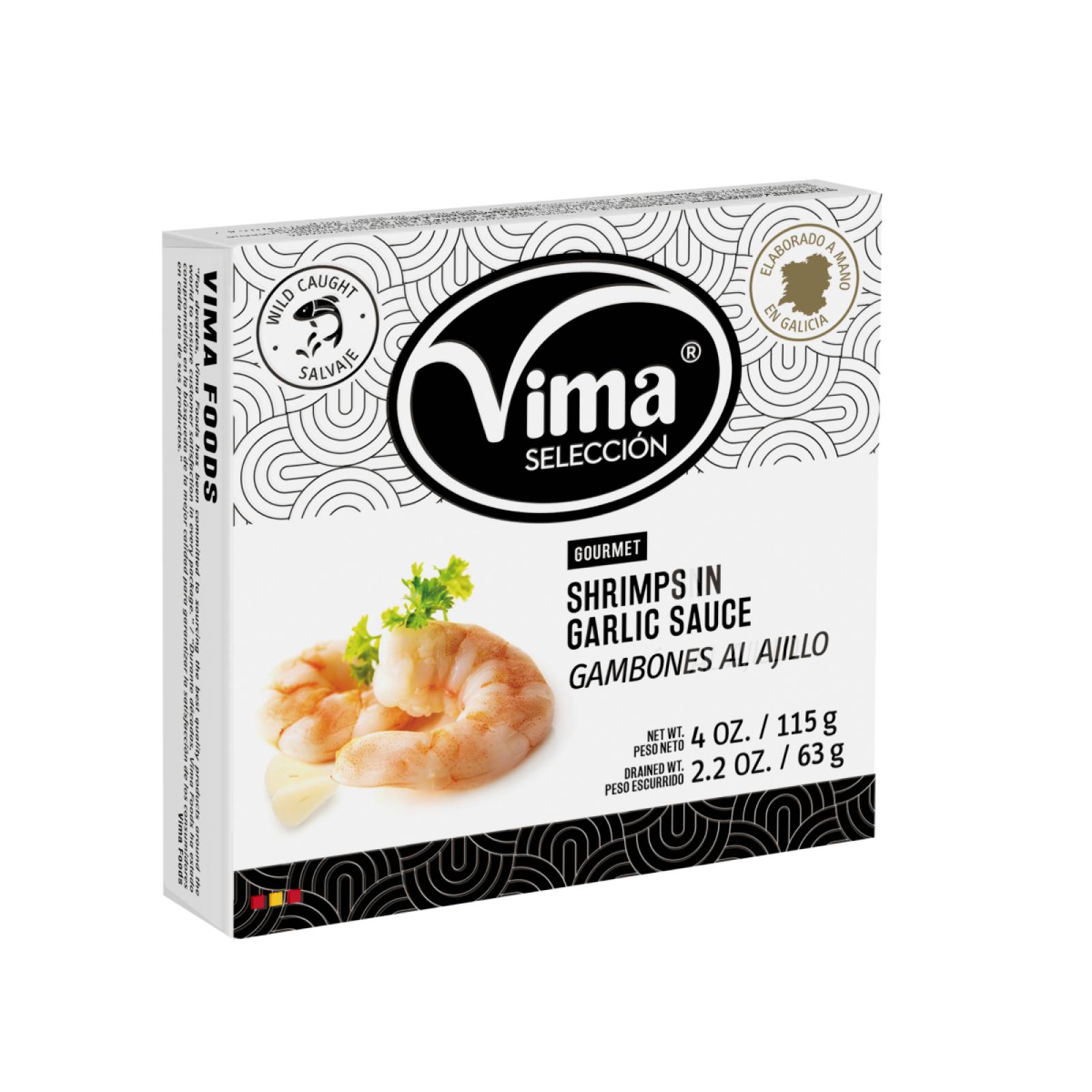 Gambones al Ajillo Vima Foods 115 gr