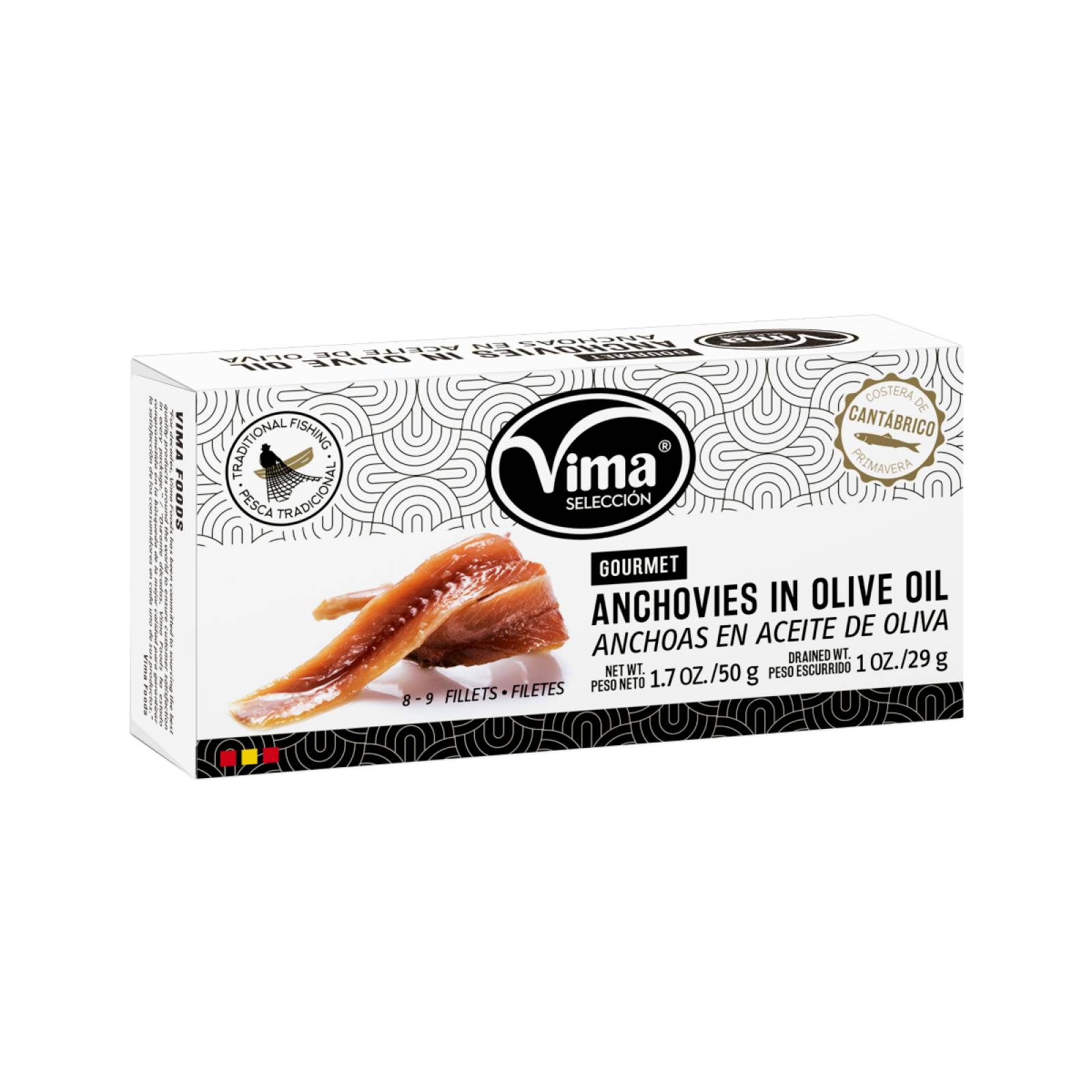 Anchoas en Aceite de Oliva Vima Foods 50 gr