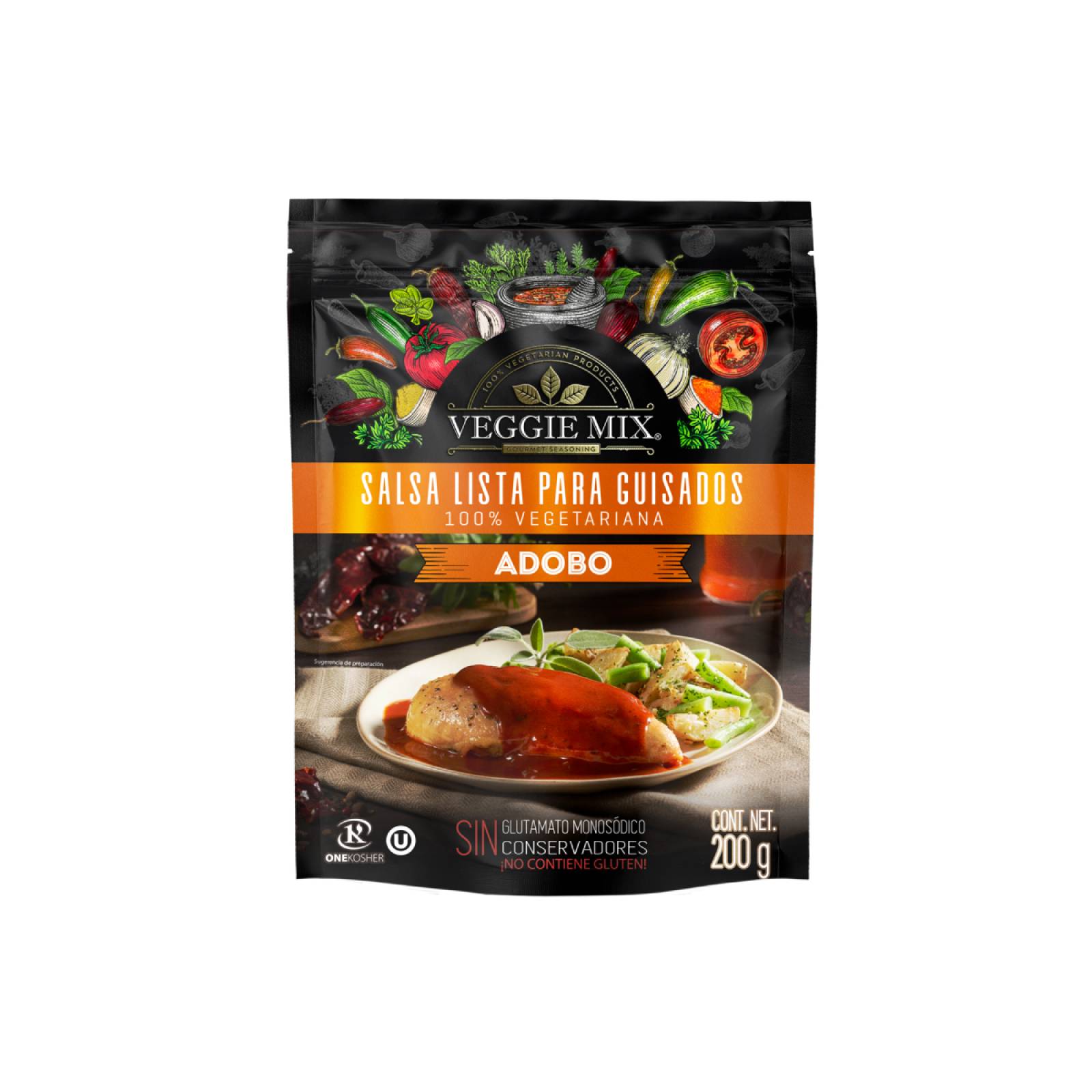 Salsa Adobo Lista para Guisados Veggie Mix 200 gr