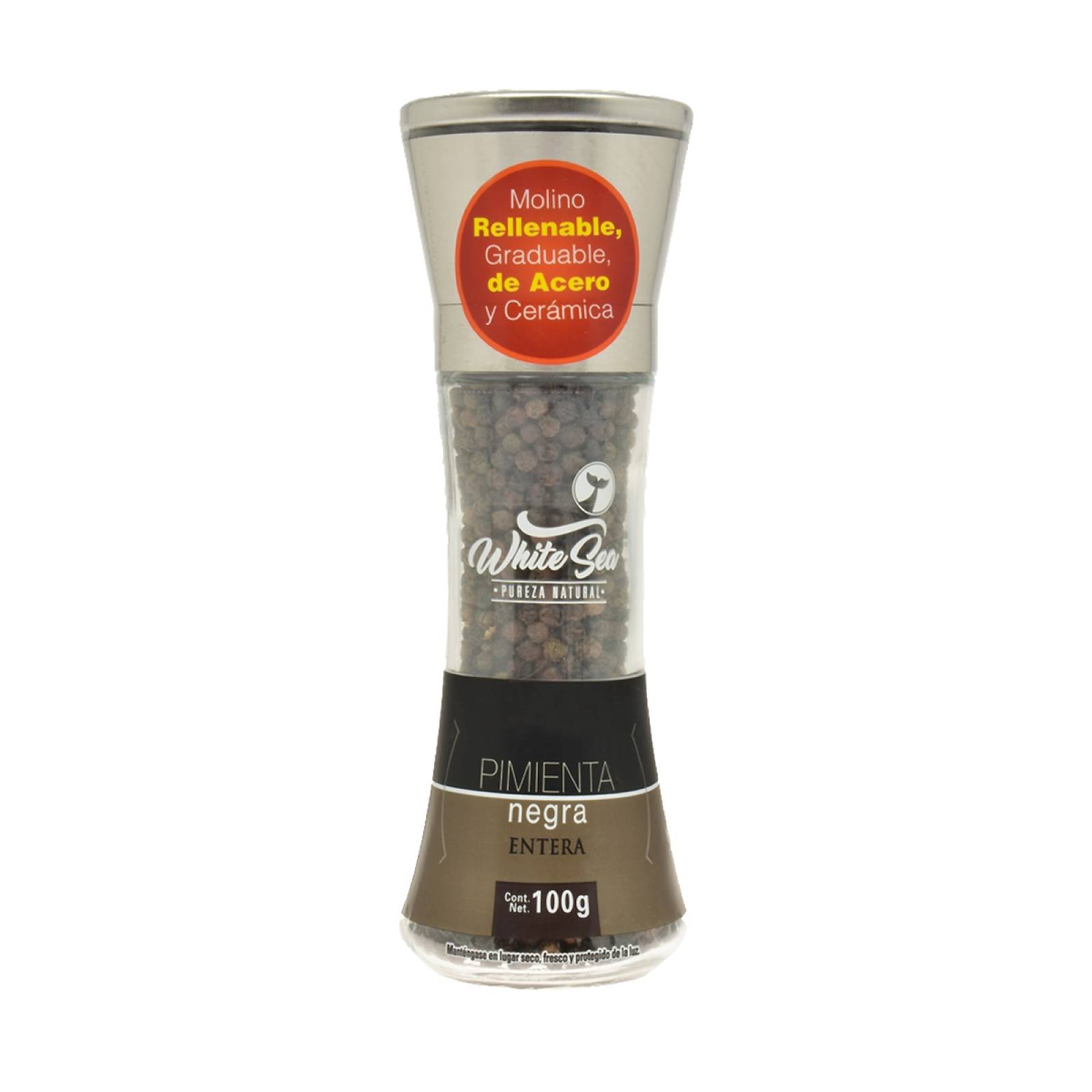 Pimienta Negra Entera White Sea 100 gr