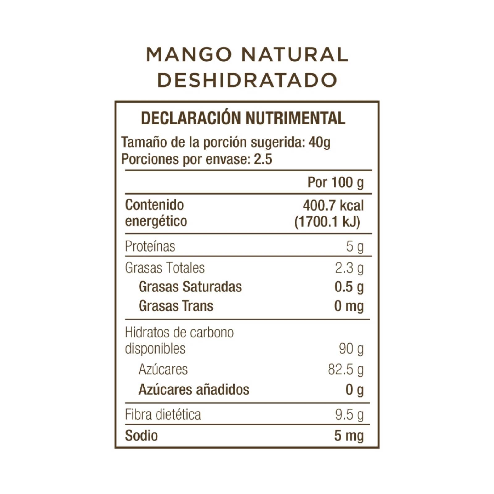 Mango Natural Deshidratado Bendita Culpa 100 gr