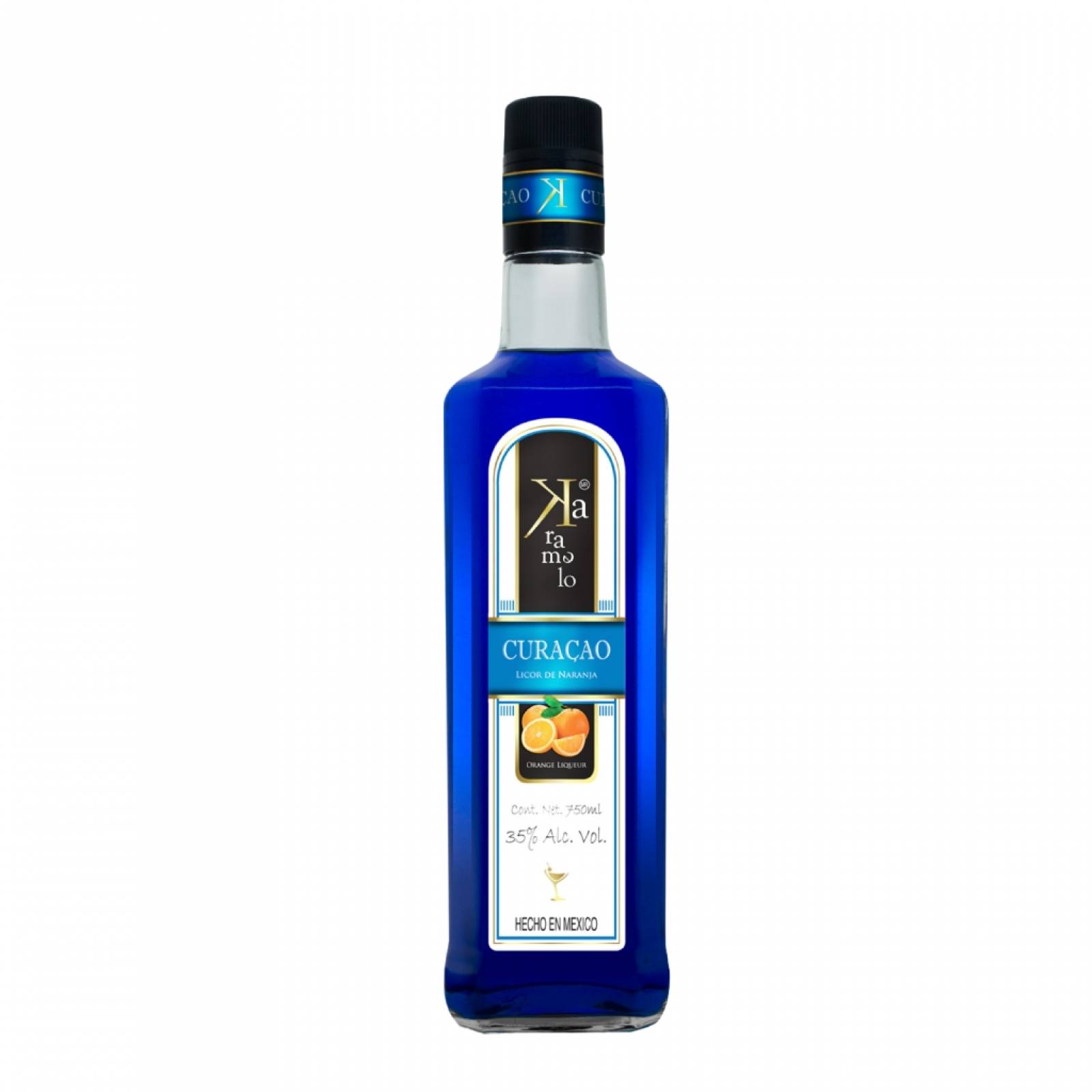 Licor de Curazao Azul Karamelo 750 ml