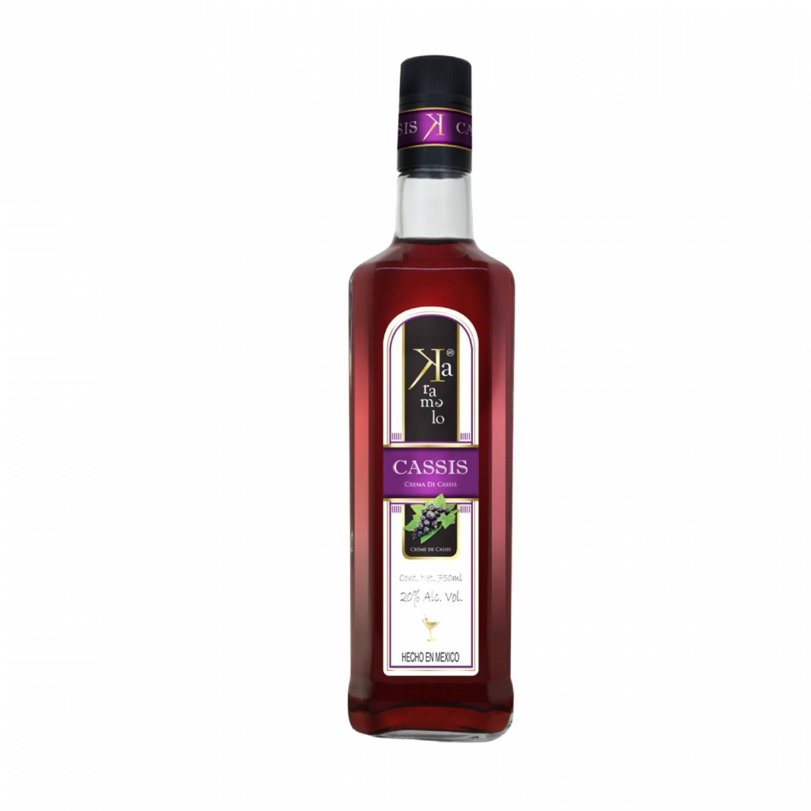  Licor Crema de Cassis Karamelo 750 ml