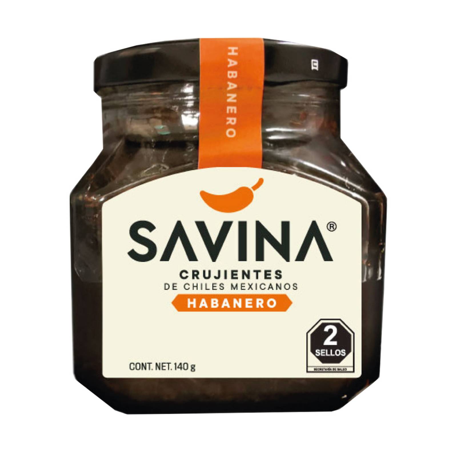 Trocitos Chile Habanero Crujiente en AOVE Savina 140 gr