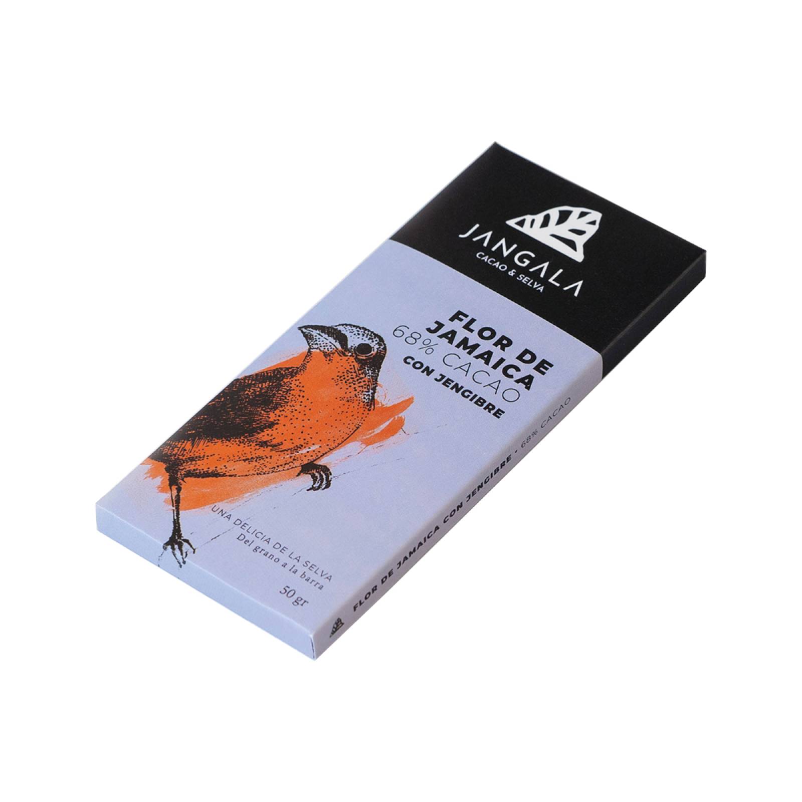 Barra Chocolate 68% Flor de Jamaica Jangala 50 gr