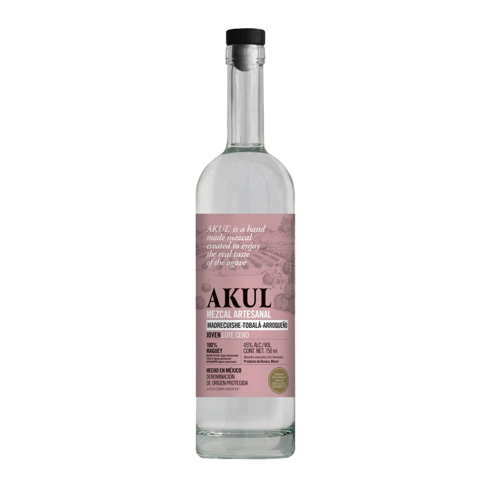 Mezcal Madrecuishe Tobala Arroqueño Joven Akul 750 ml