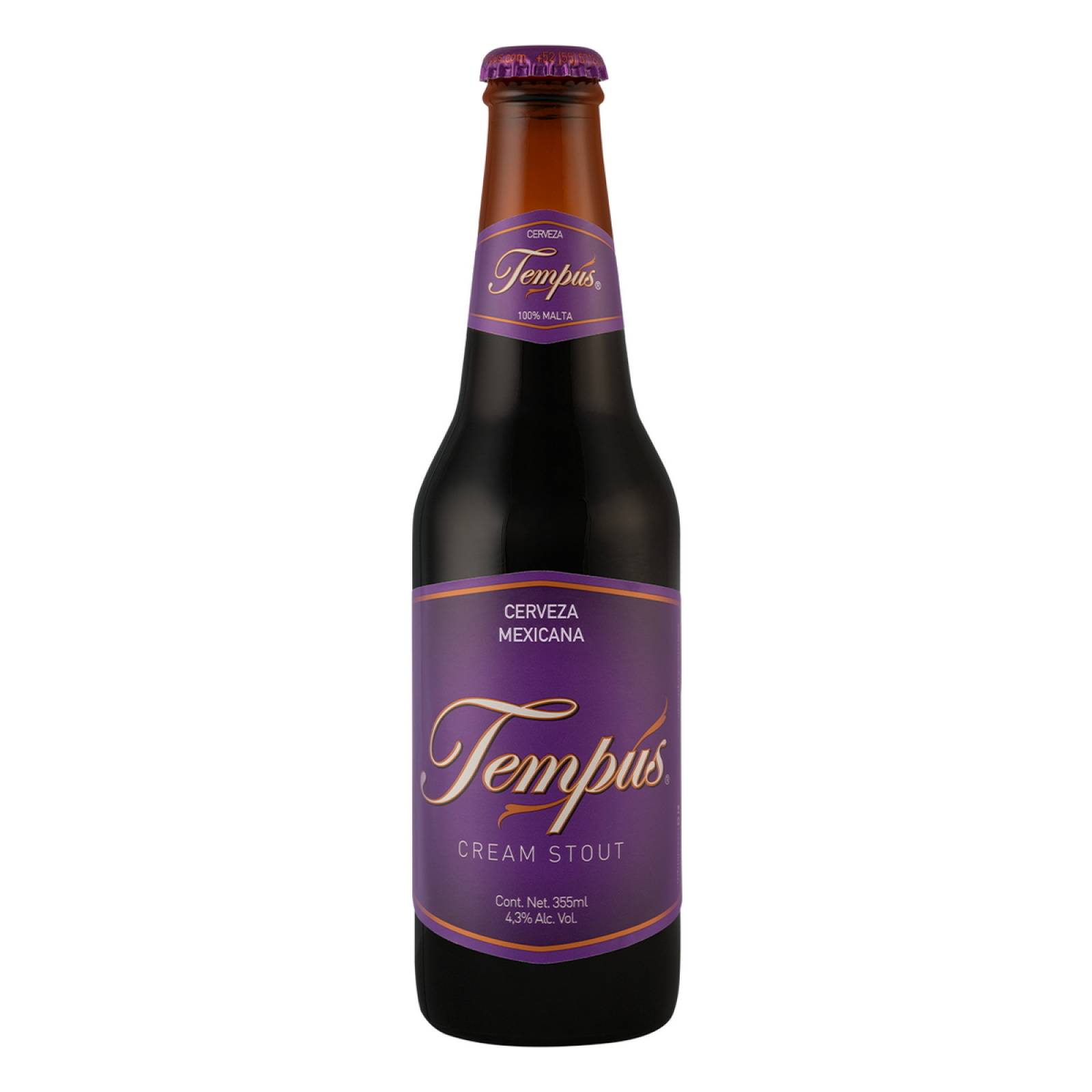 Cerveza Cream Stout Tempus Botella 355 ml