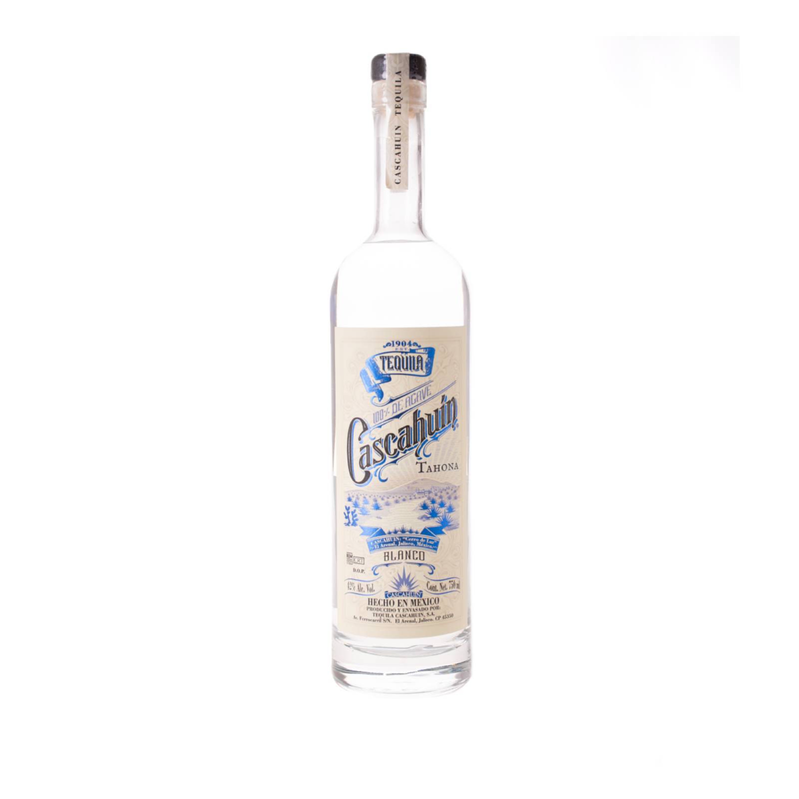 Tequila Tahona Blanco Cascahuín 750 ml