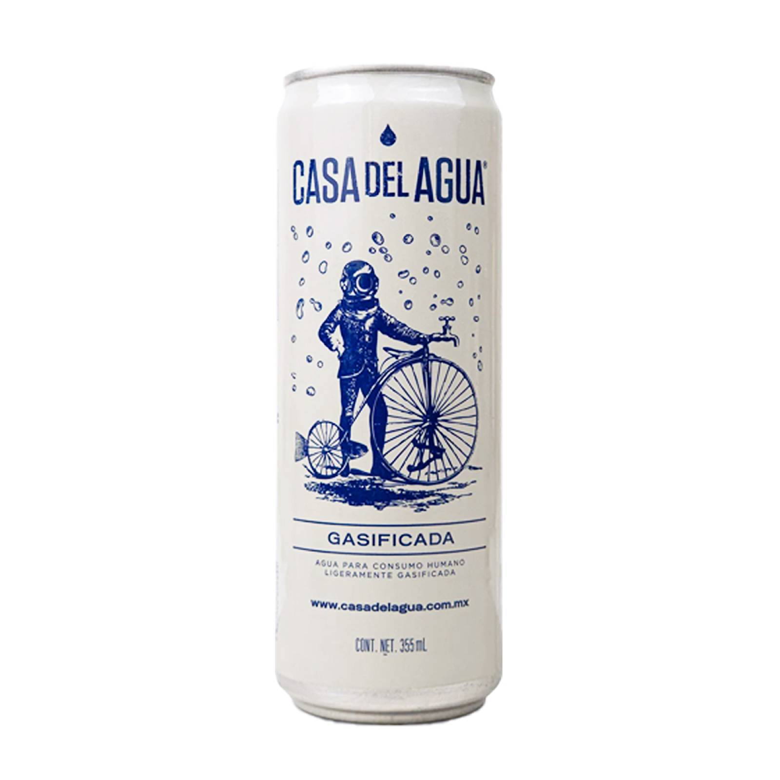 Agua Gasificada Casa del Agua Lata 355 ml